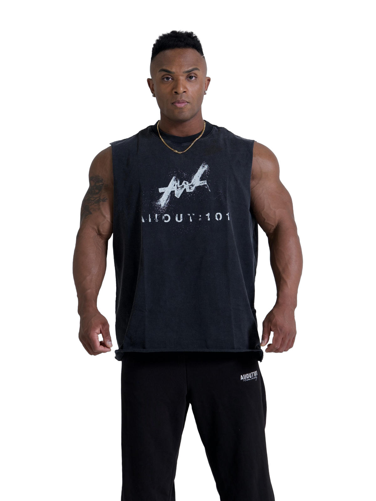 TANK TOP DISTORTION BLACK
