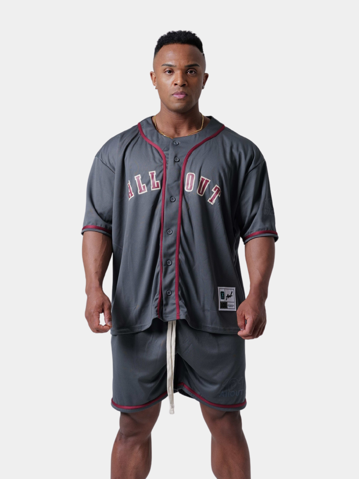 BASEBALL SHIRT LEGACY 101 GRAY BASEBALL SHIRT LEGACY 101 GRAY
