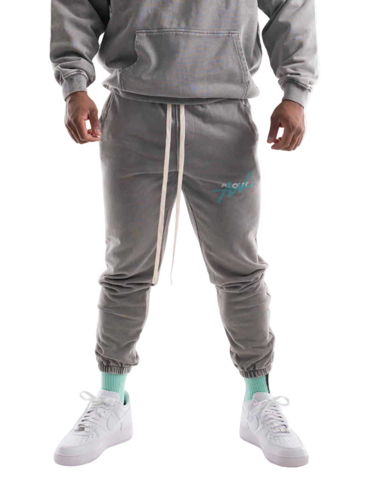 SWEAT PANTS VINTAGE LOGO(LIGHT GRAY)