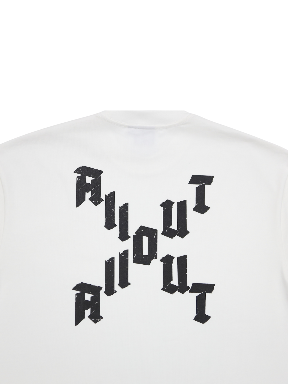 T-shirt DIAGONAL CROSS【WHITE】