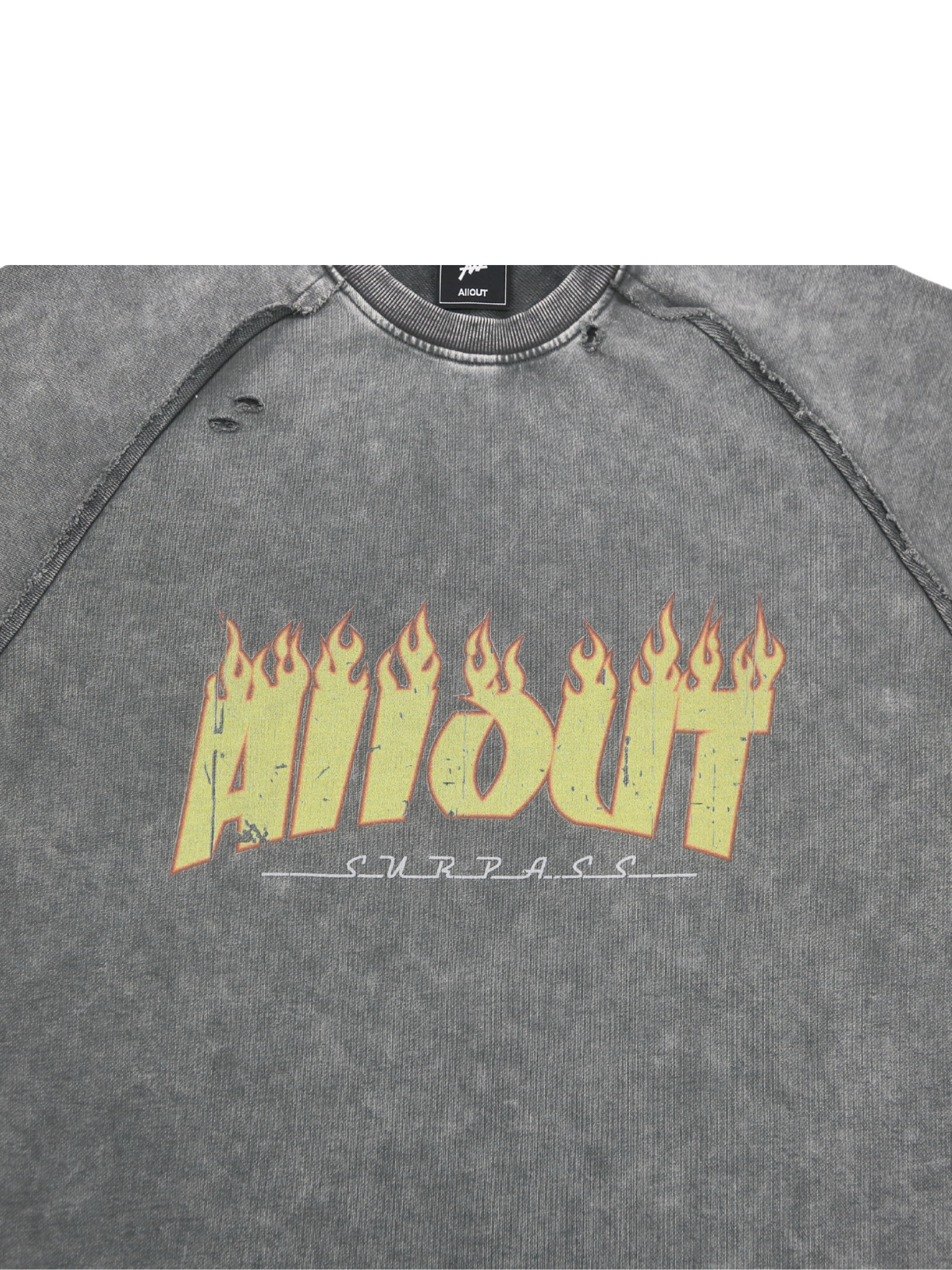 SWEAT TEE | DISTRESSED FLAME