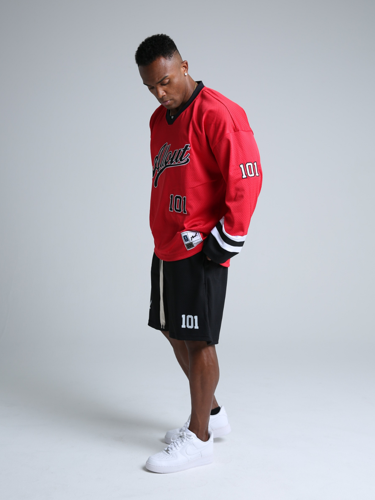 HOCKEY SHIRT STRIVE LONG SLEEVE RED