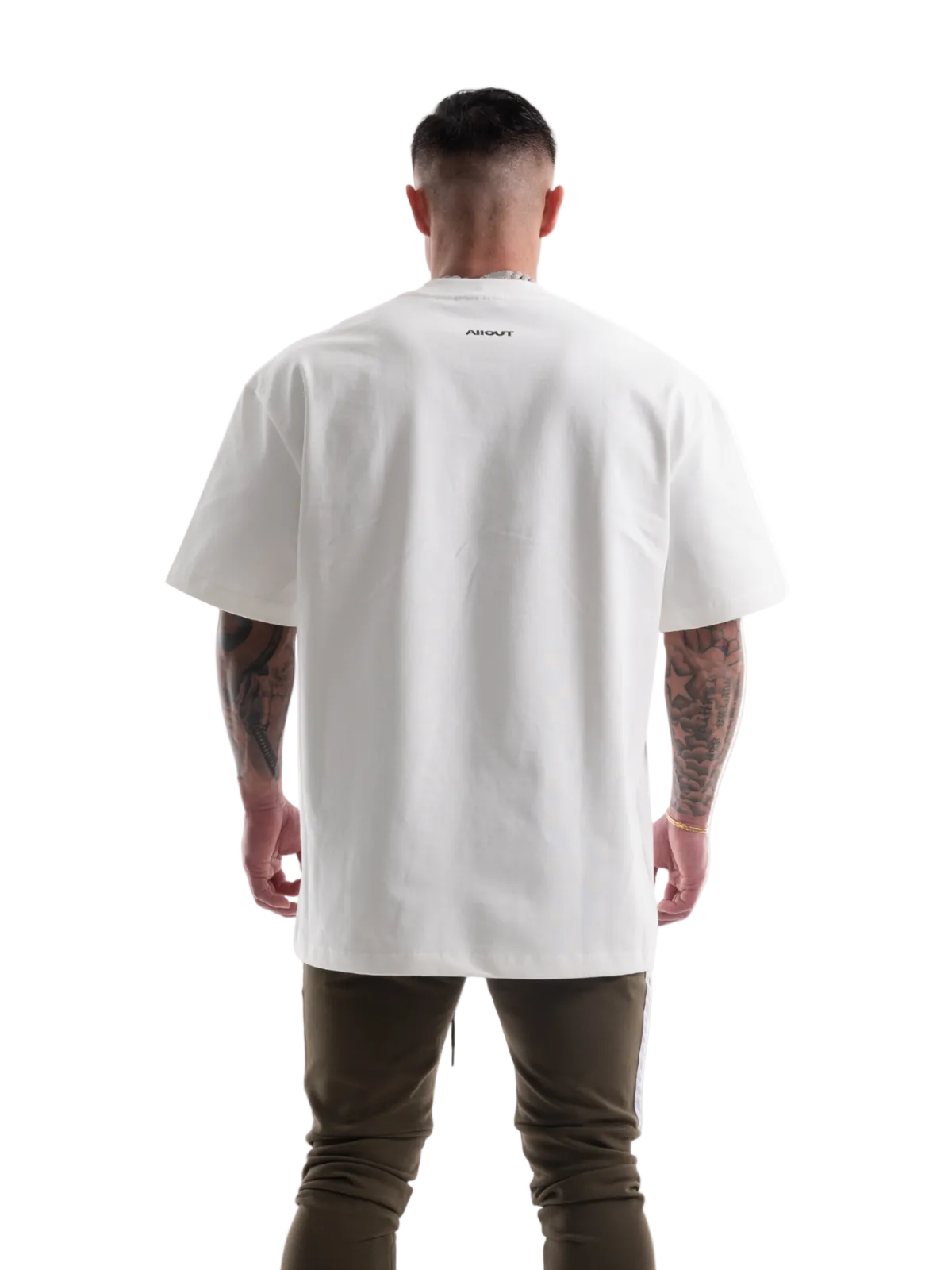 T-shirt SIMPLE LOGO BIG SILHOUETTE(WHITE)