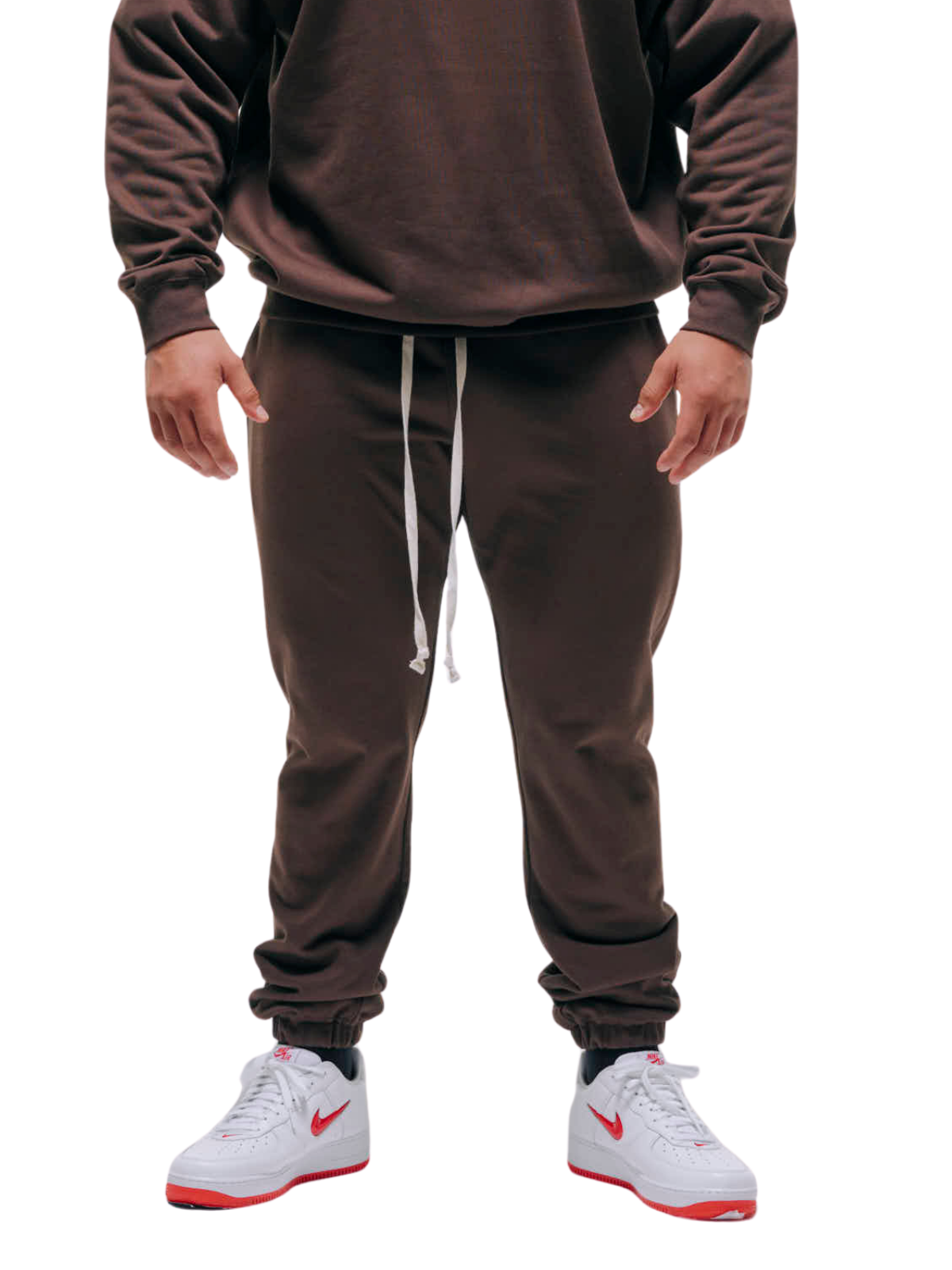 SWEAT PANTS SPRAY (BROWN)