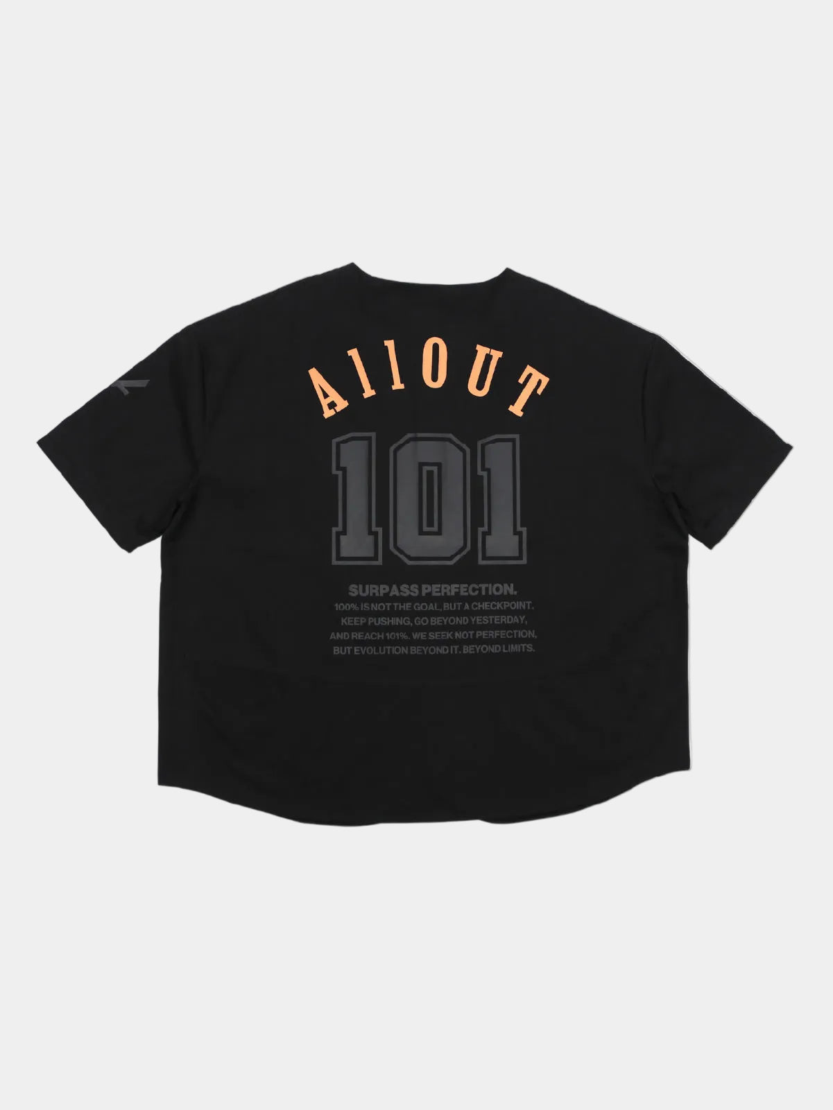 BASEBALL SHIRT BLACK TWILL