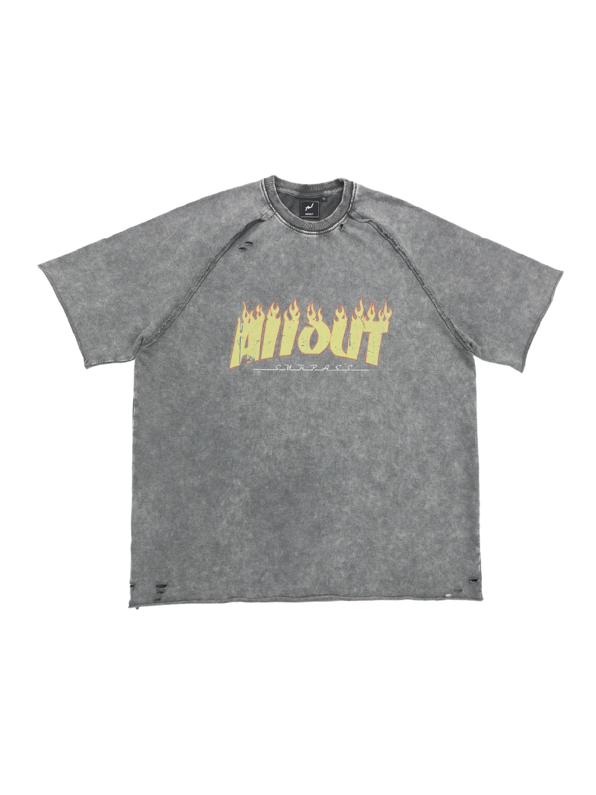 SWEAT TEE | DISTRESSED FLAME