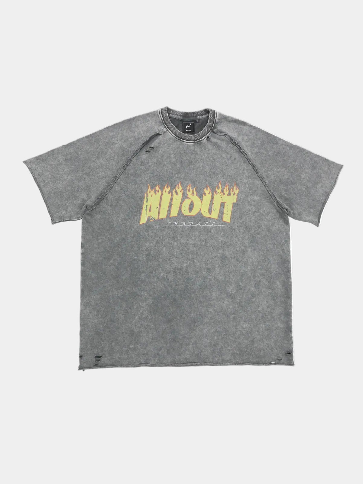 SWEAT TEE | DISTRESSED FLAME