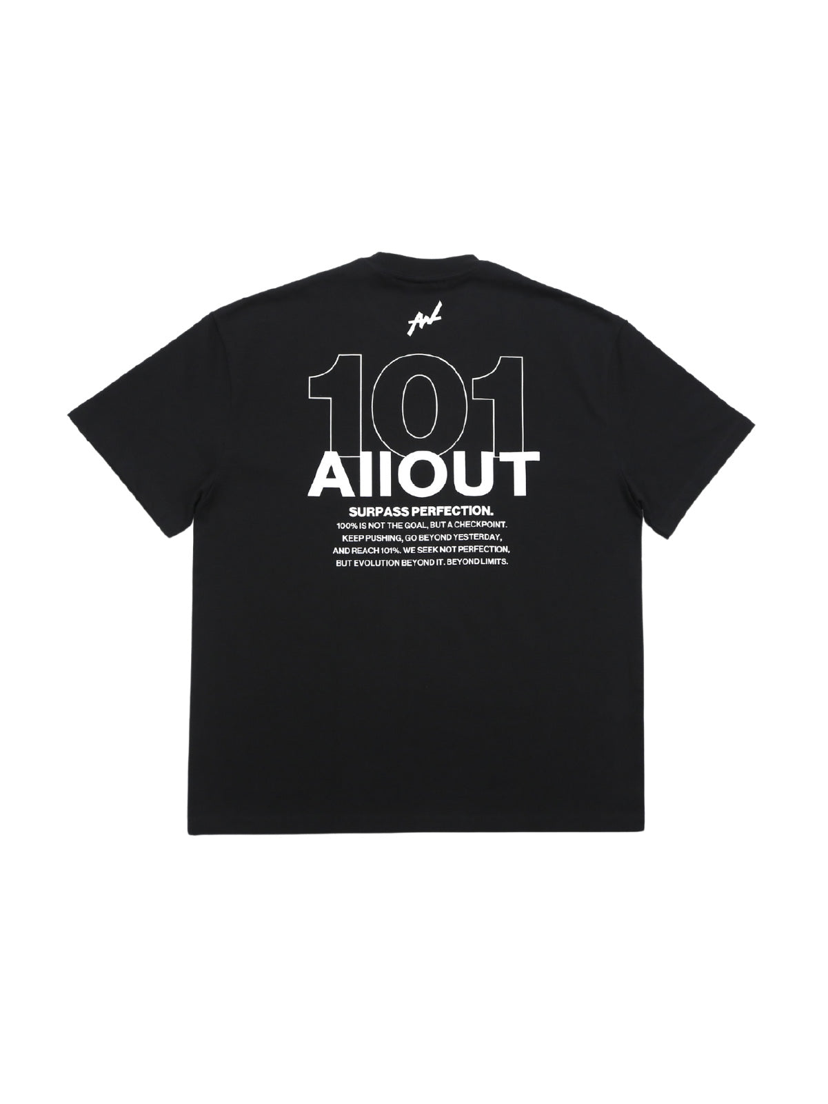 T-shirt 101 SURPASS PERFECTION【BLACK】