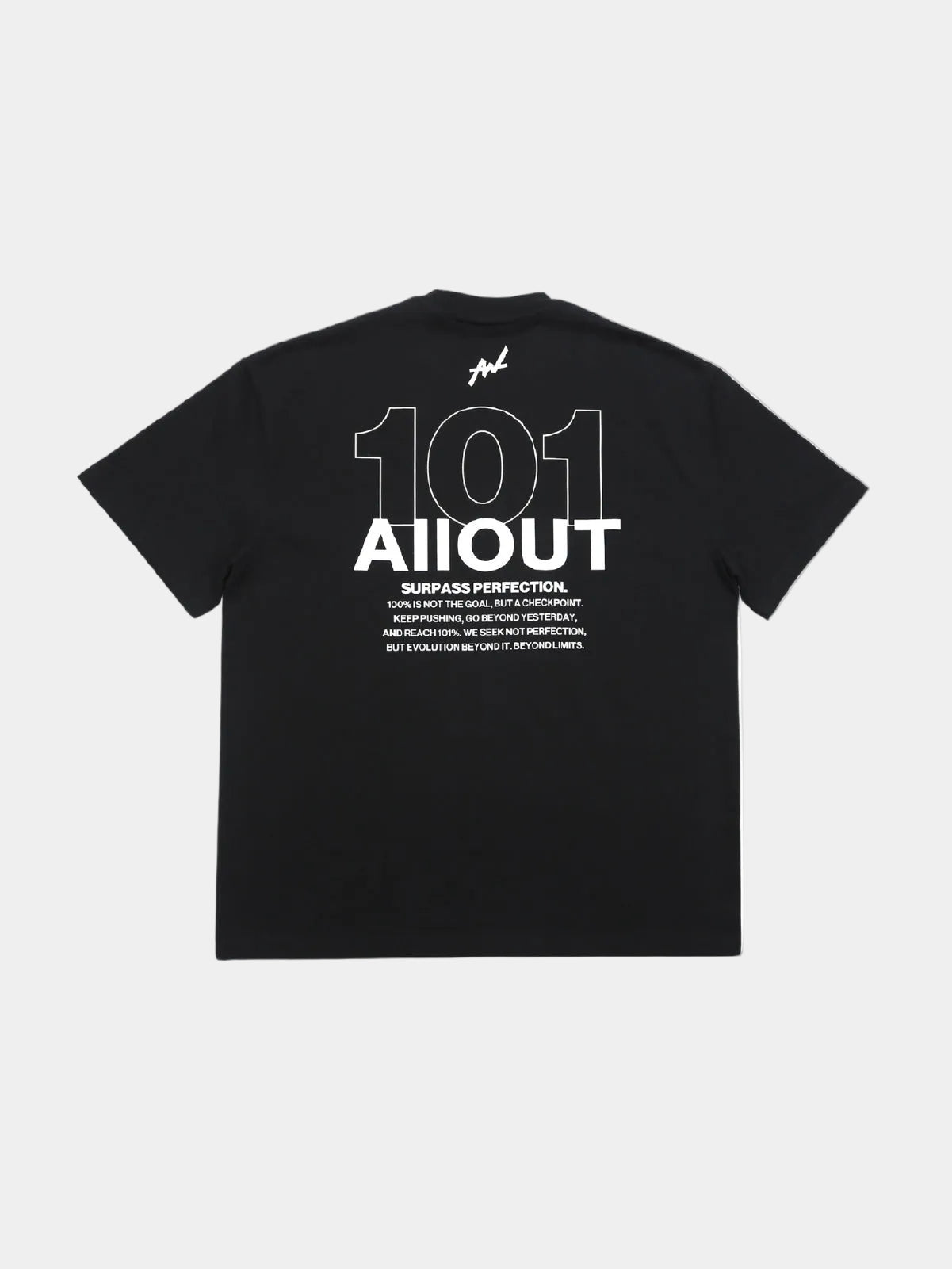 T-shirt 101 SURPASS PERFECTION【BLACK】