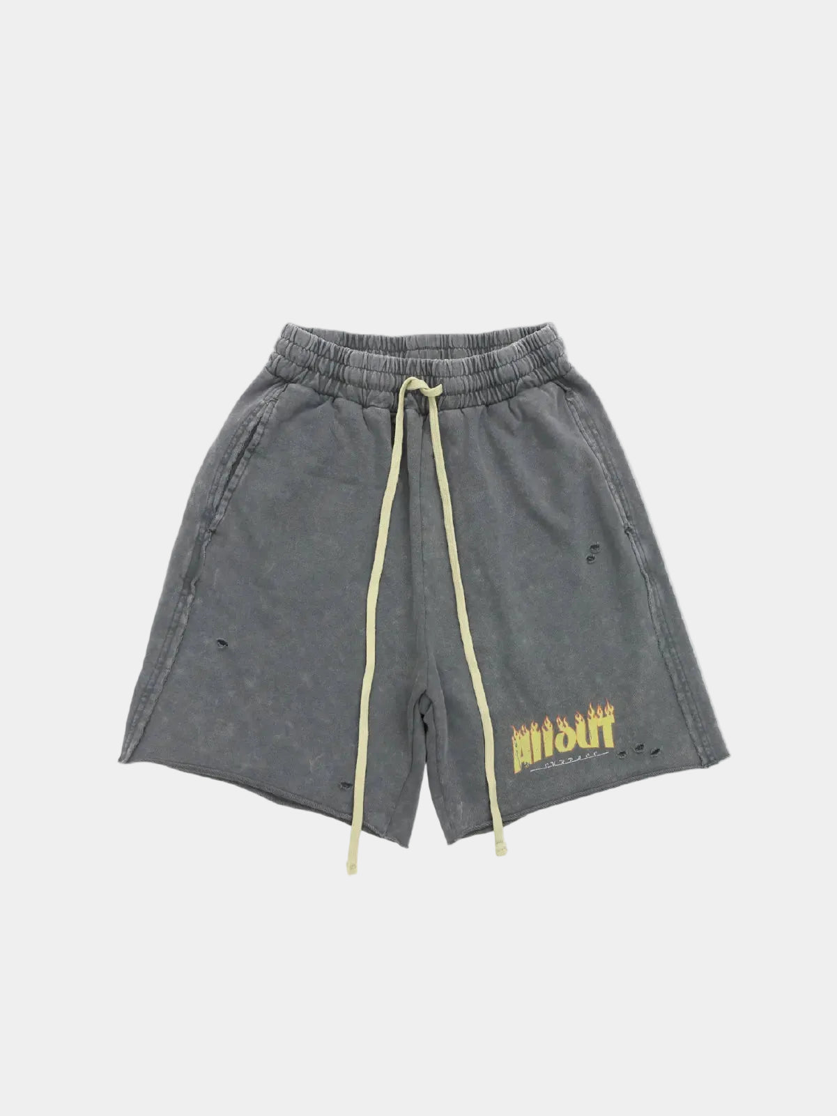 SWEAT SHORTS | DISTRESSED FLAME