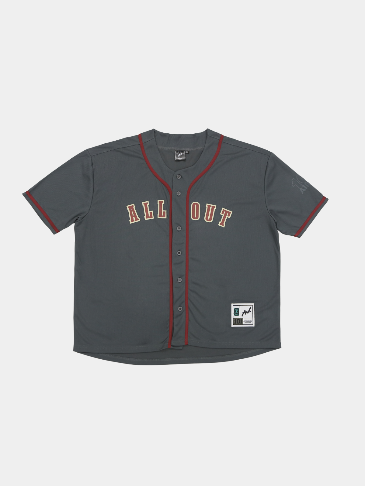 BASEBALL SHIRT LEGACY 101 GRAY
