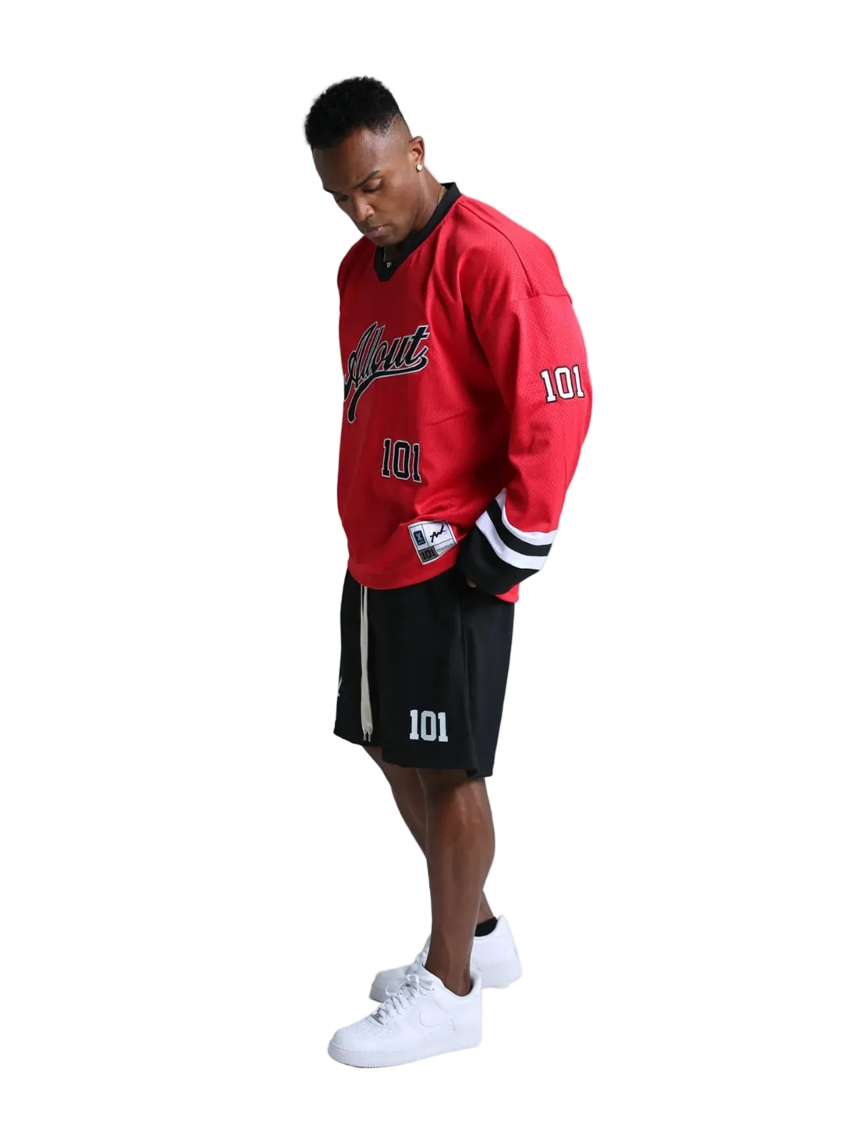 HOCKEY SHIRT STRIVE LONG SLEEVE RED