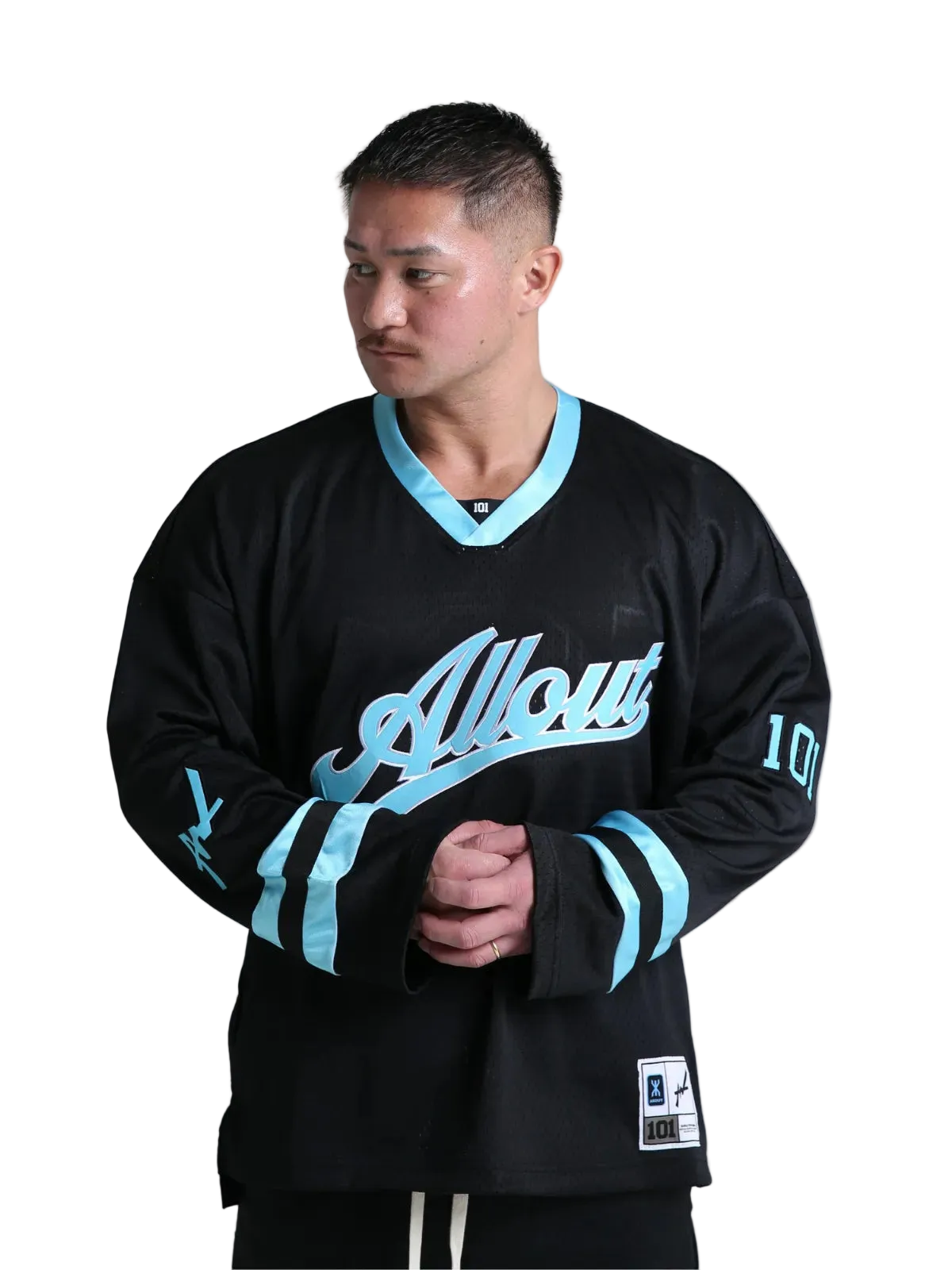 HOCKEY SHIRT STRIVE LONG SLEEVE BLACK