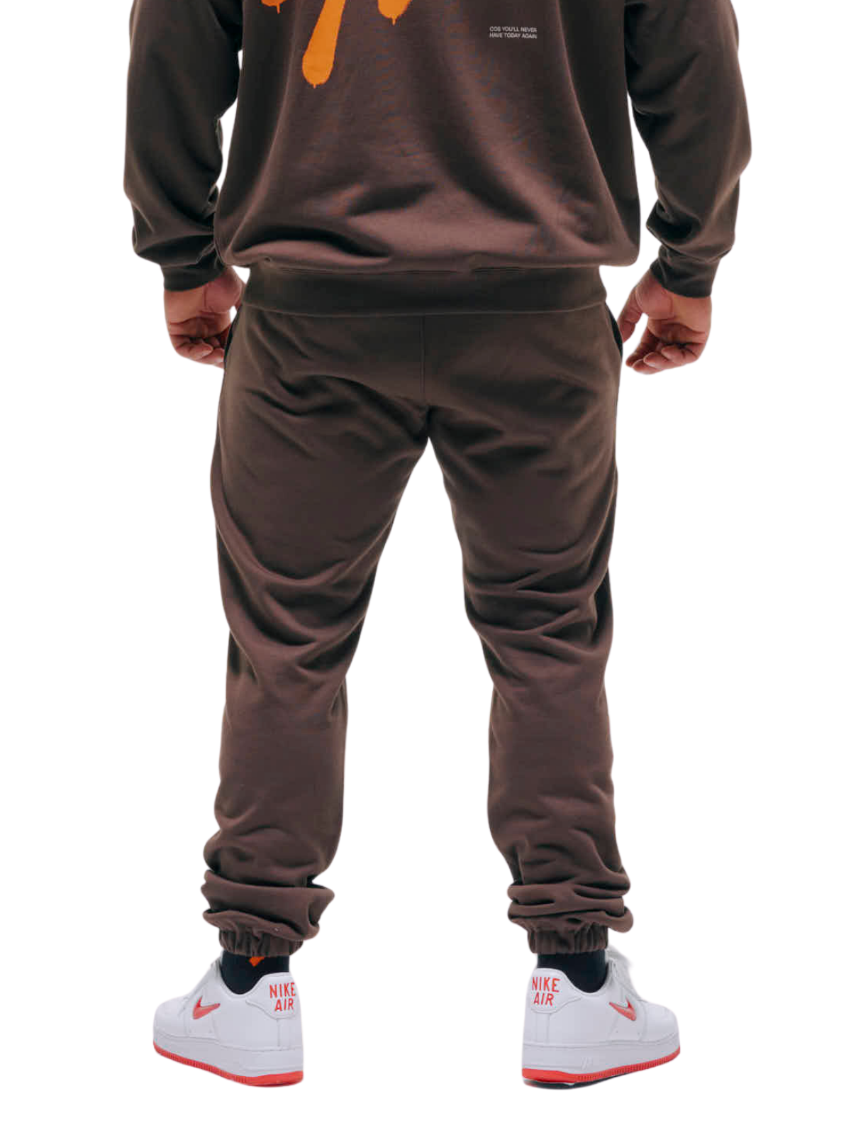 SWEAT PANTS SPRAY (BROWN)