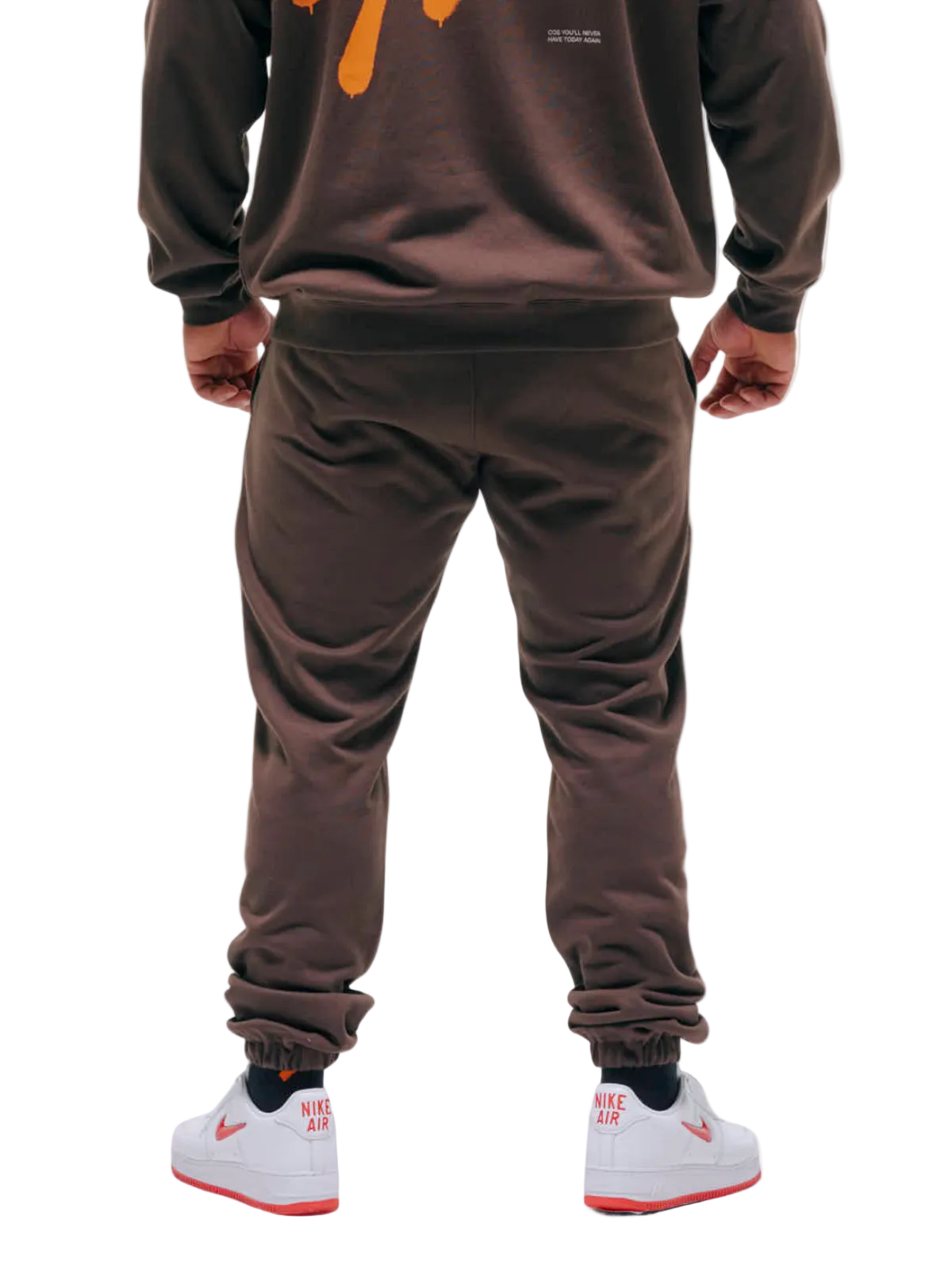 SWEAT PANTS SPRAY(BROWN)
