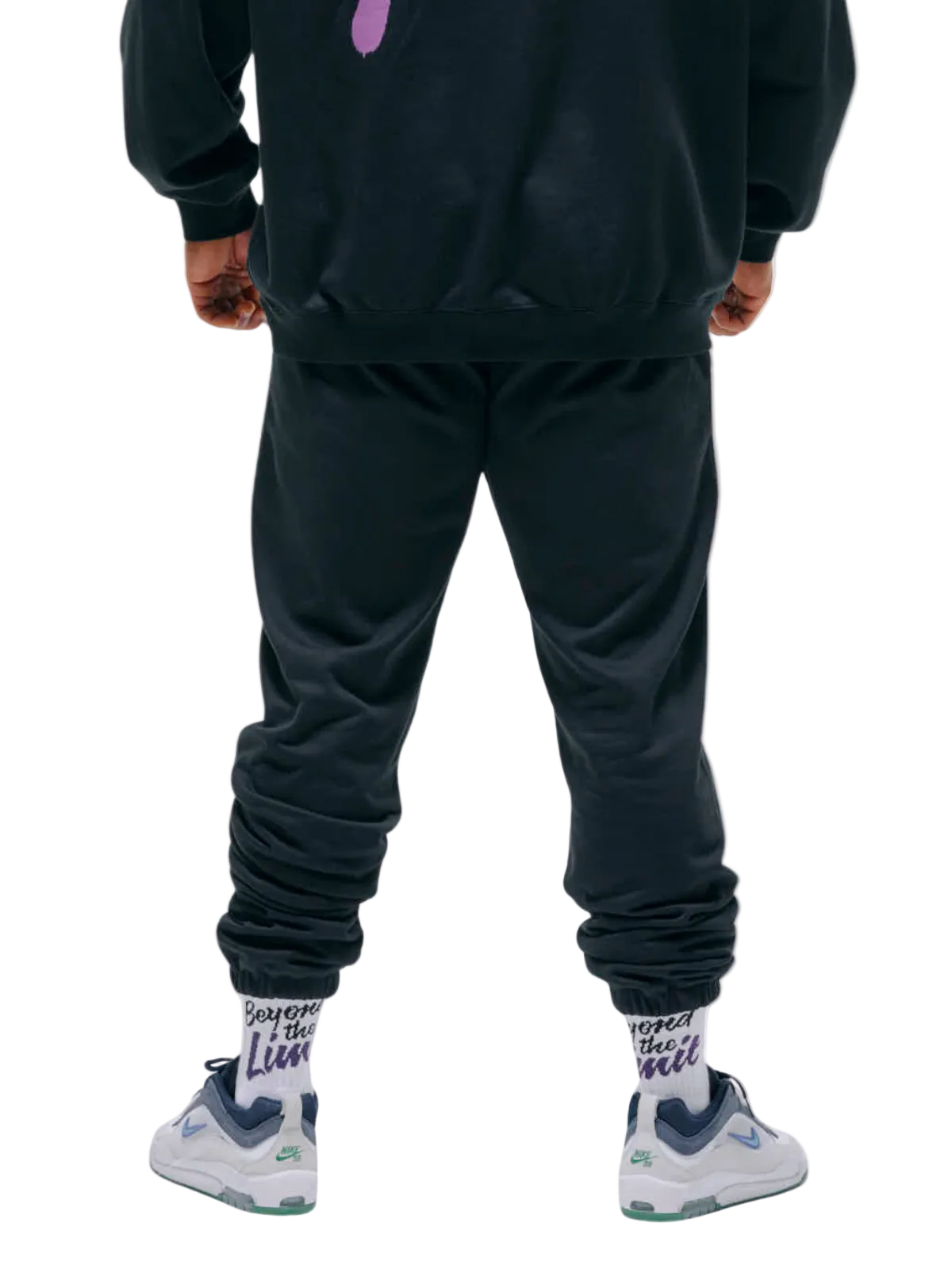 SWEAT PANTS SPRAY(BLACK)