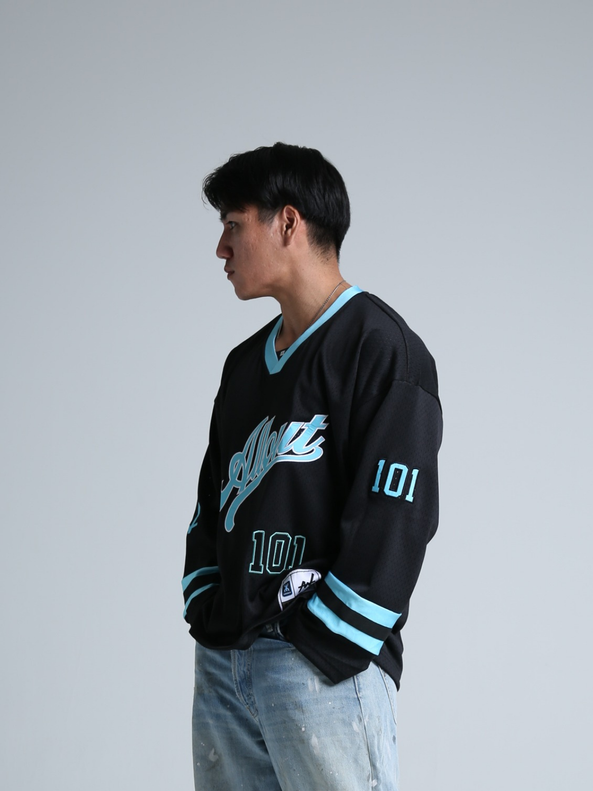 HOCKEY SHIRT STRIVE LONG SLEEVE BLACK