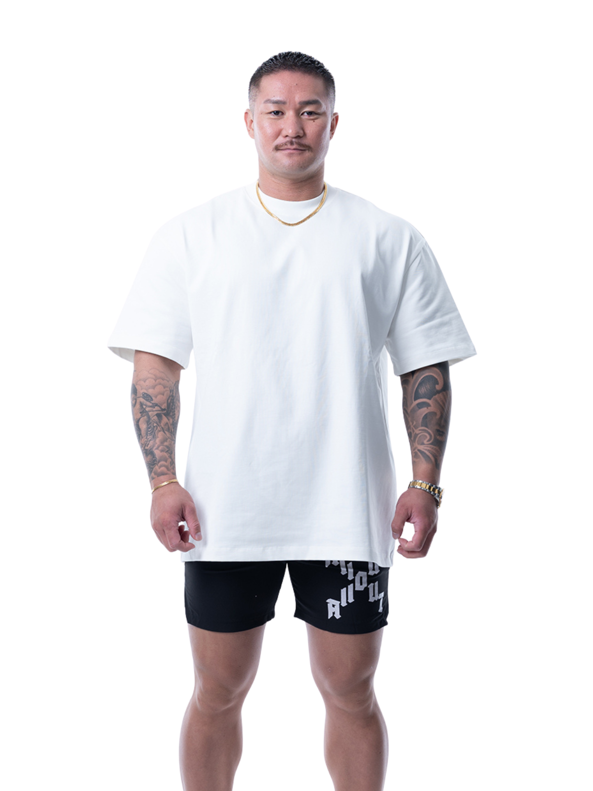 T-shirt DIAGONAL CROSS【WHITE】