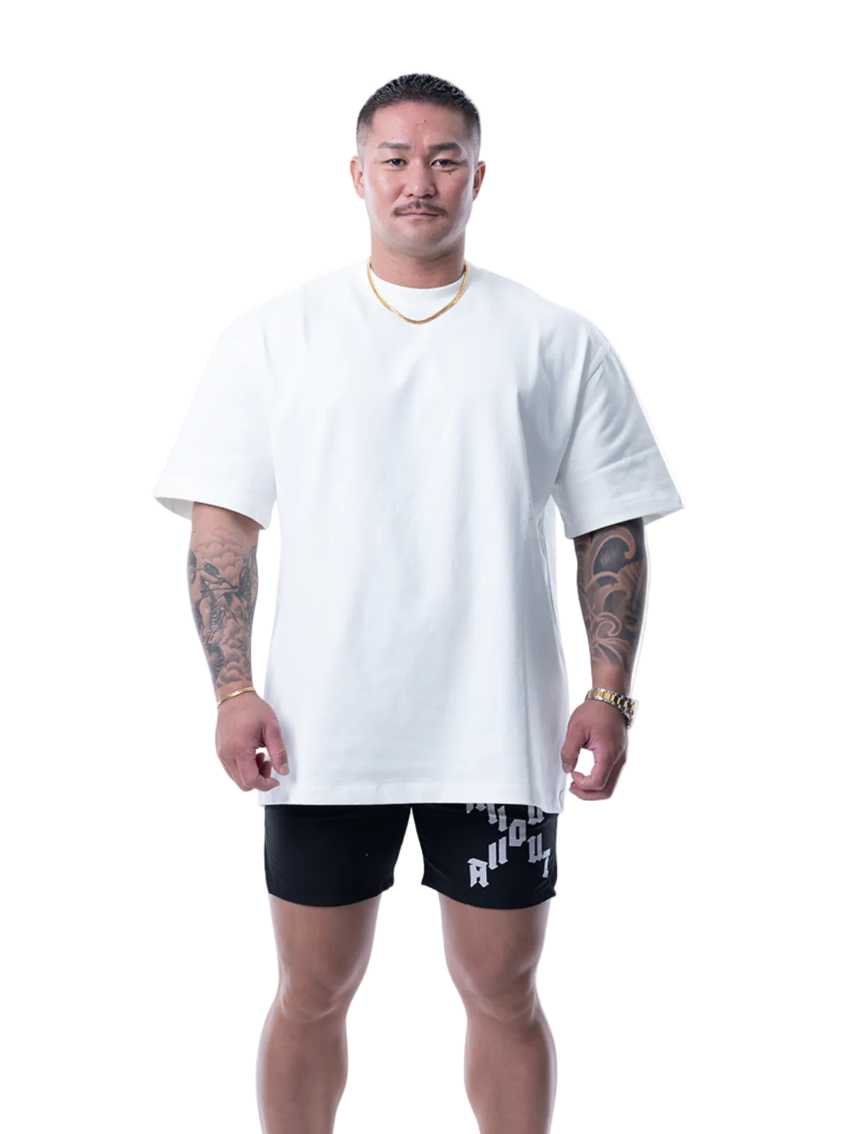 T-shirt DIAGONAL CROSS【WHITE】