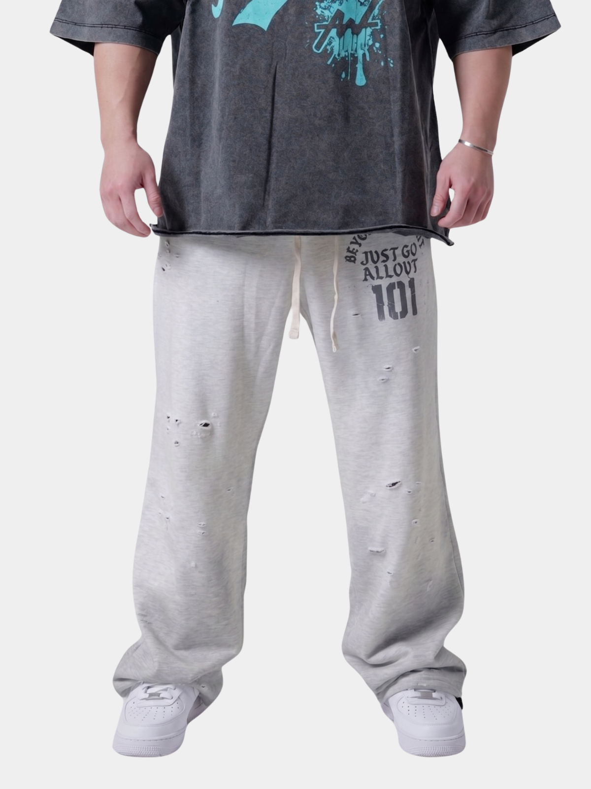 SWEAT PANTS '101' ARCHIVE DAMAGE
