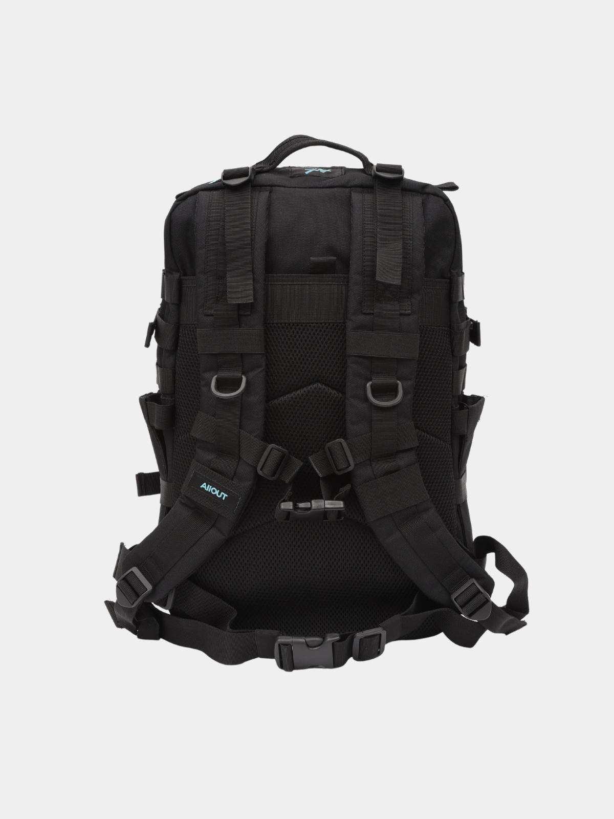 AllOUT BACKPACK 45L BLACK and AQUA