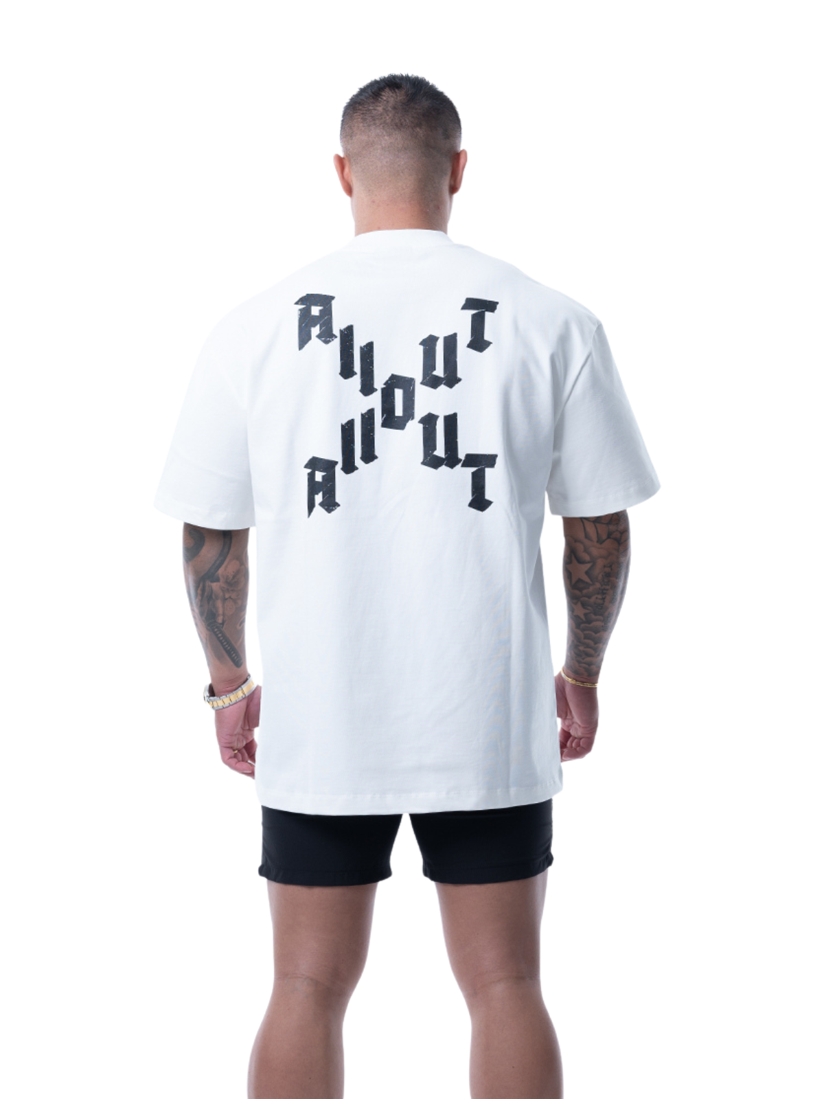 T-shirt DIAGONAL CROSS【WHITE】