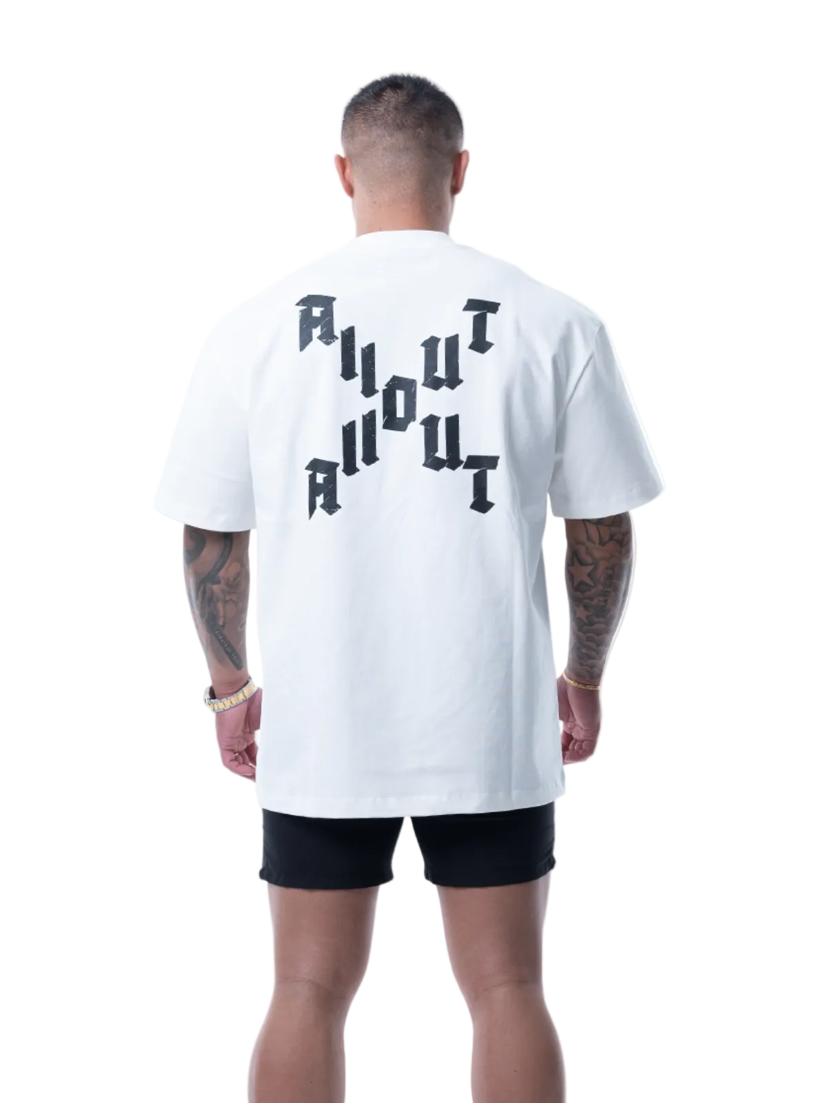 T-shirt DIAGONAL CROSS【WHITE】