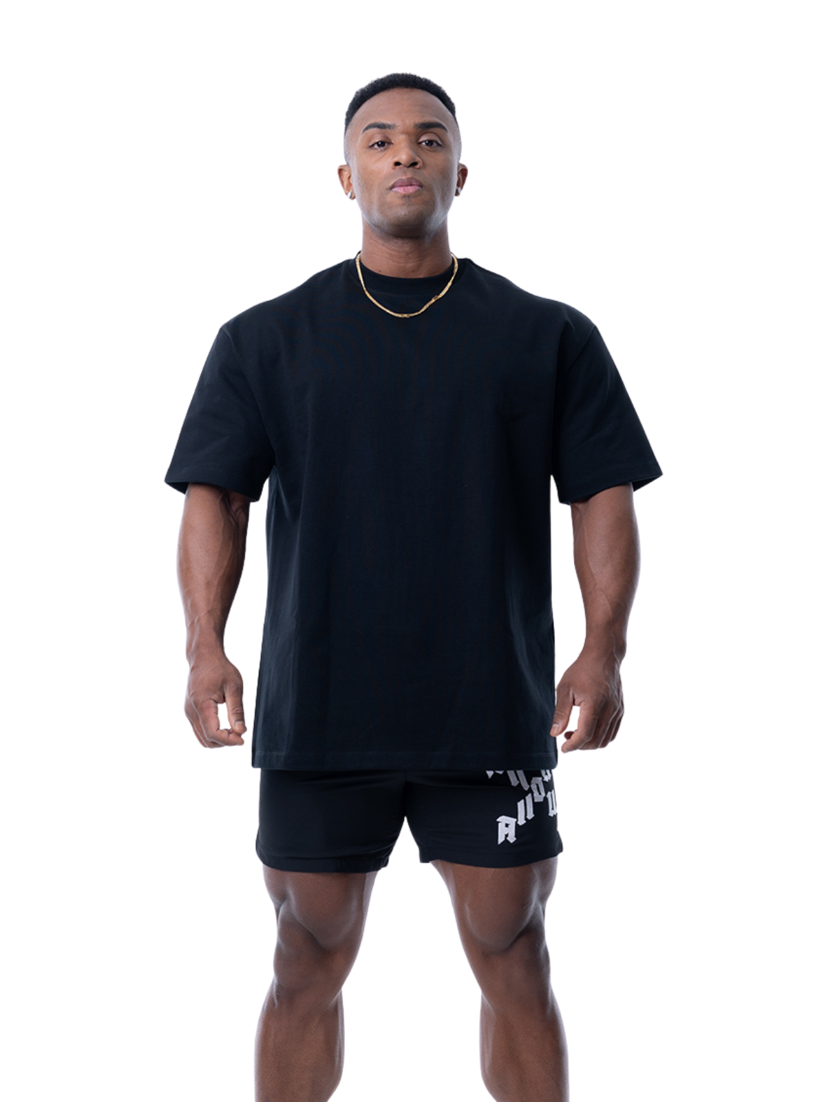 T-shirt DIAGONAL CROSS【BLACK】