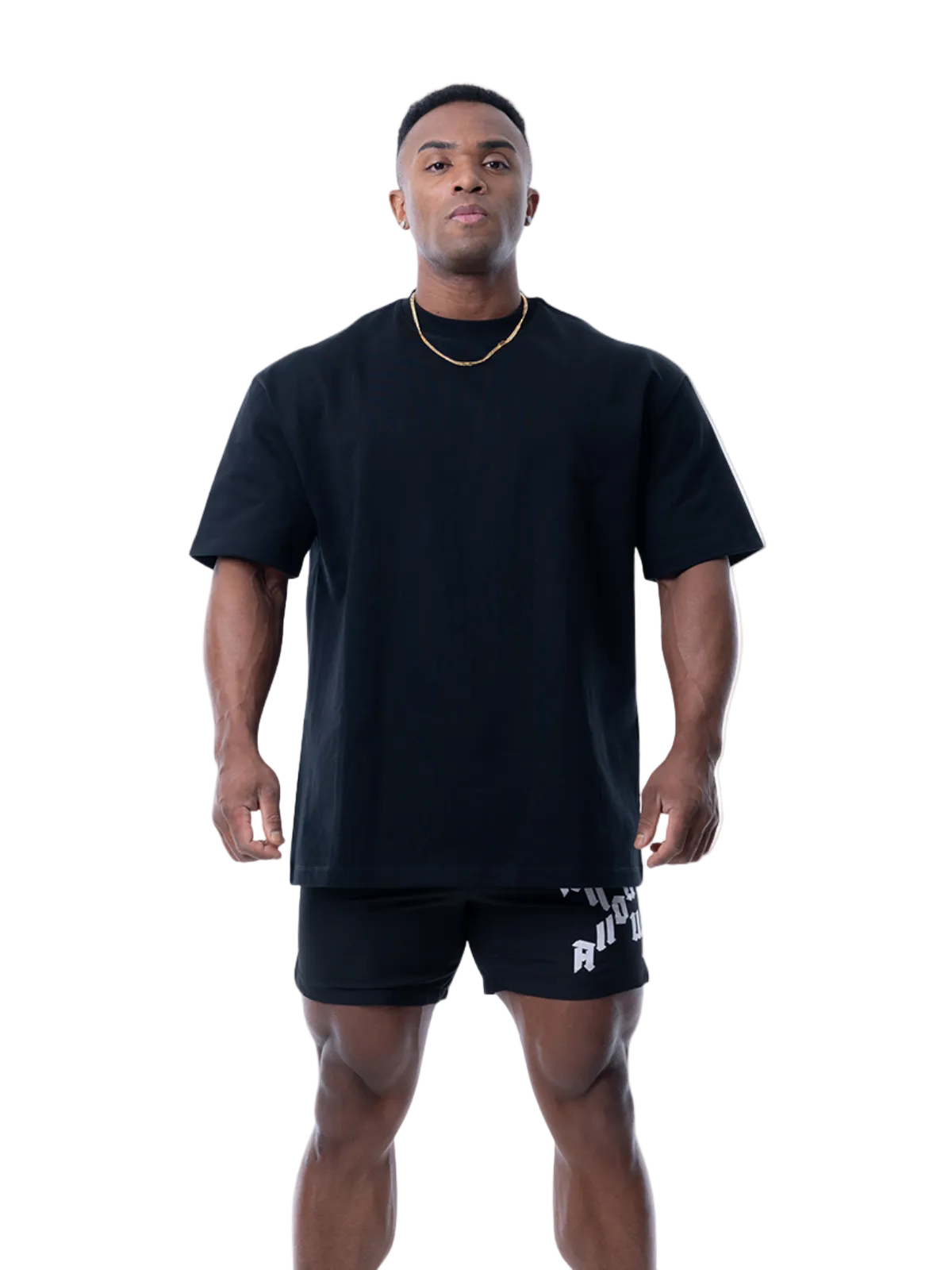 T-shirt DIAGONAL CROSS【BLACK】