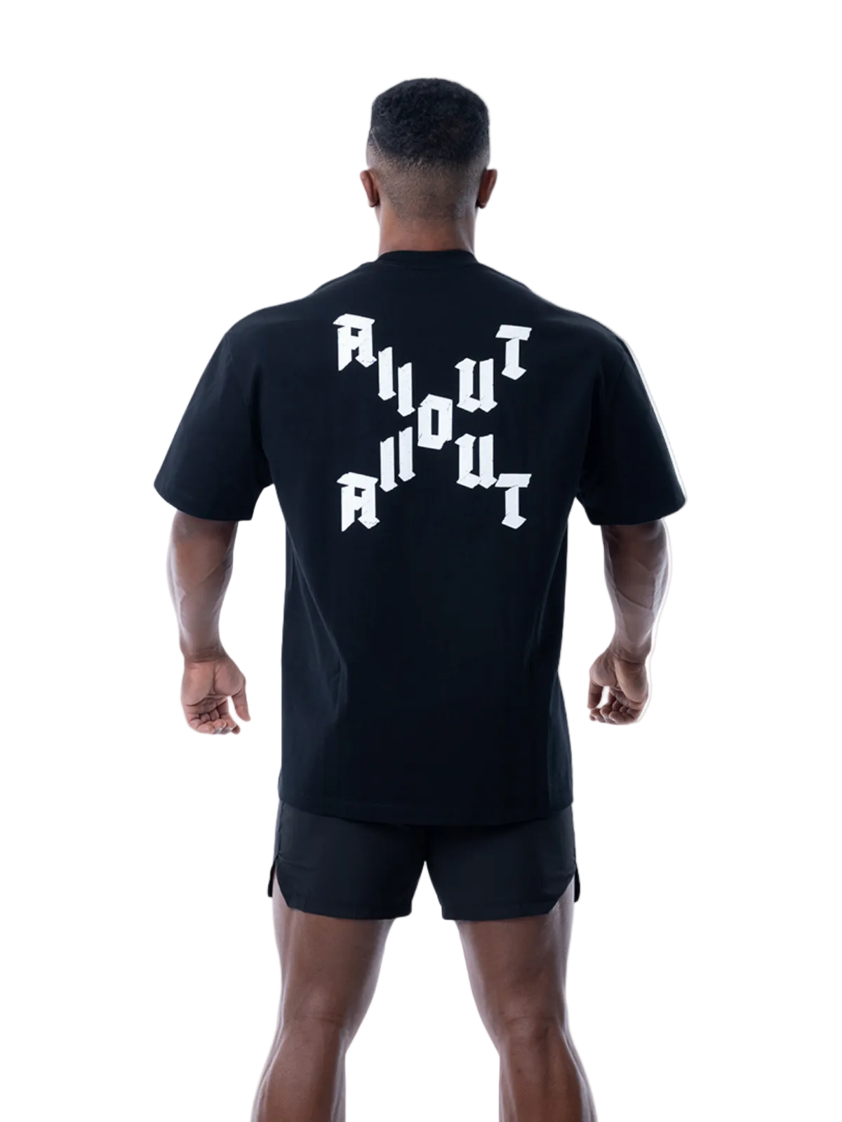 T-shirt DIAGONAL CROSS【BLACK】