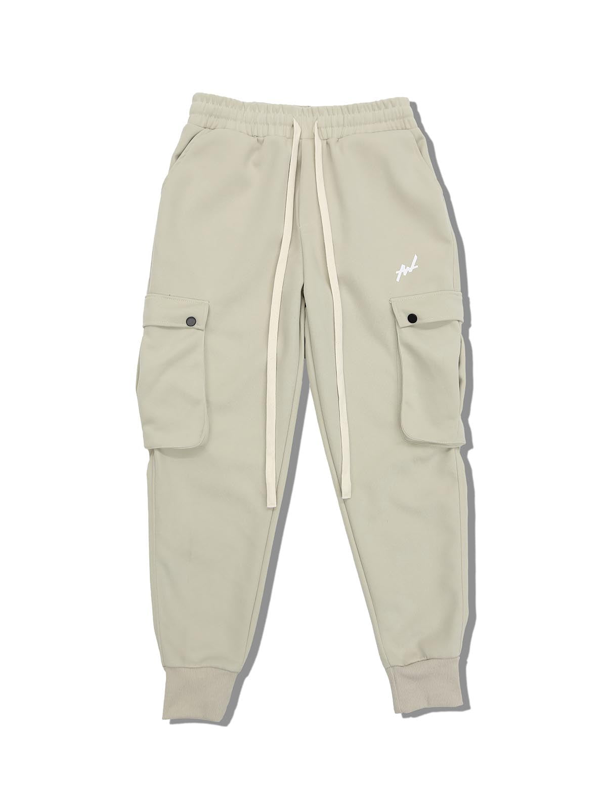 CARGO PANTS ONE POINT LOGO(BEIGE)