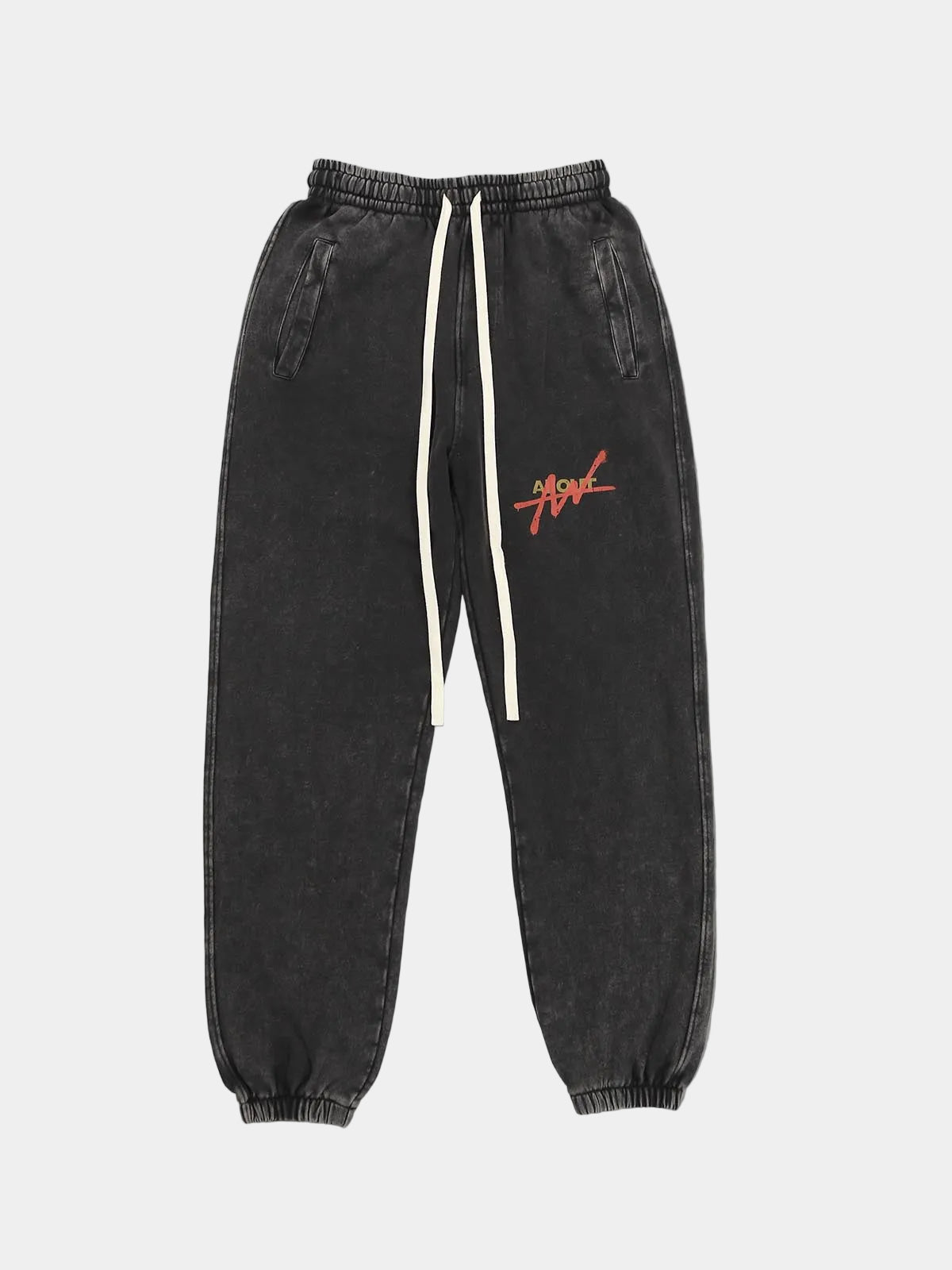 SWEAT PANTS SPRAY (BLACK)