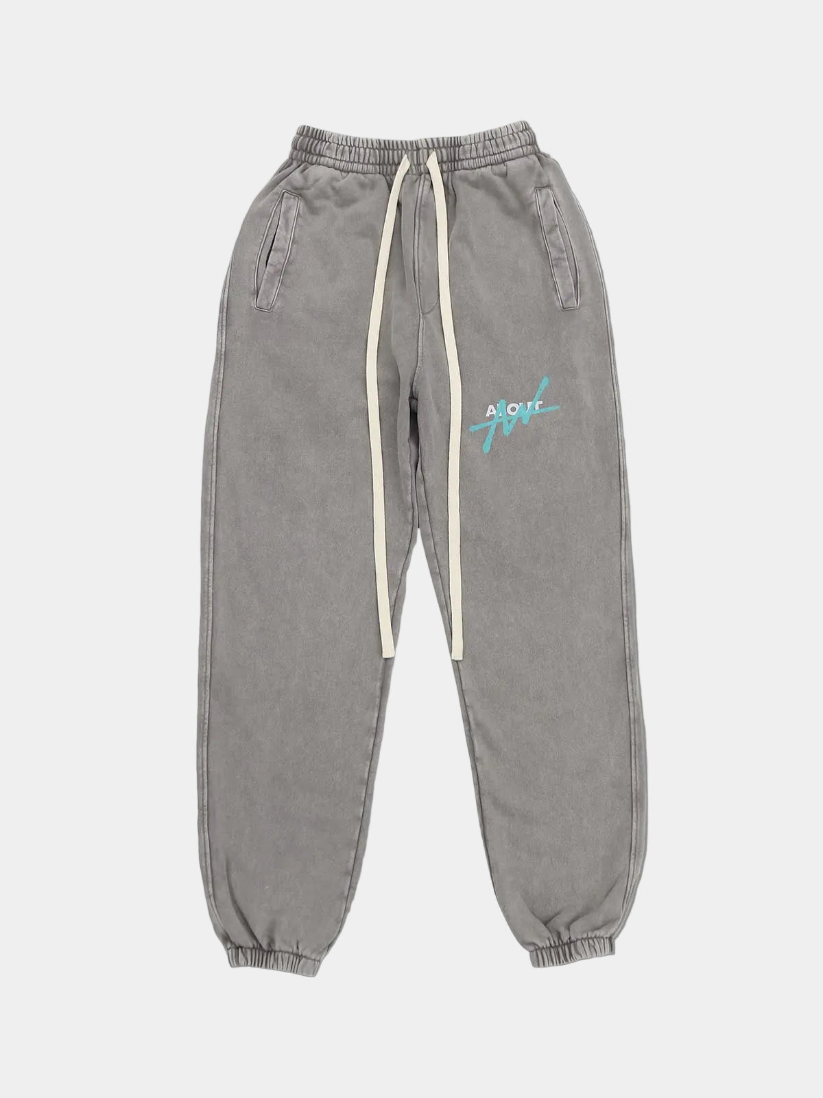 SWEAT PANTS SPRAY (BLACK)