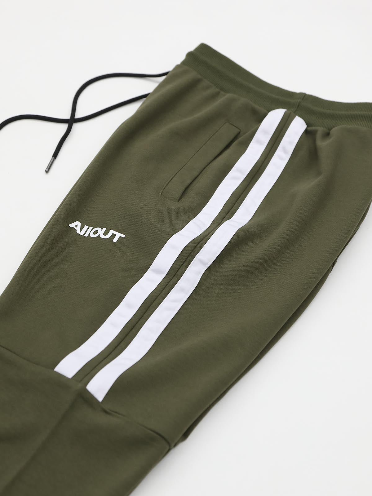 2 LINE STRETCH PANTS(KHAKI)