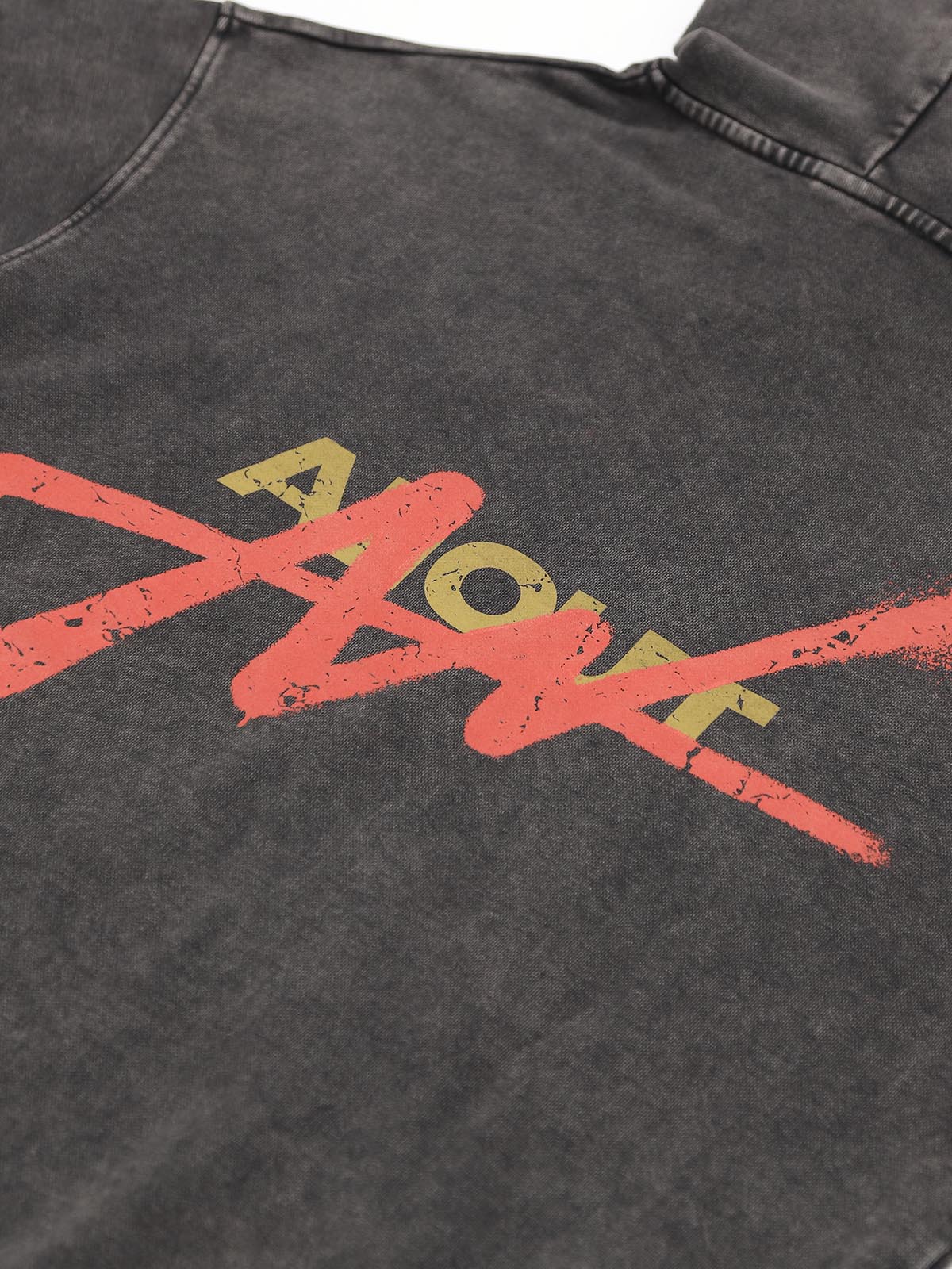 SWEAT HOODIE VINTAGE LOGO(DARK GRAY)