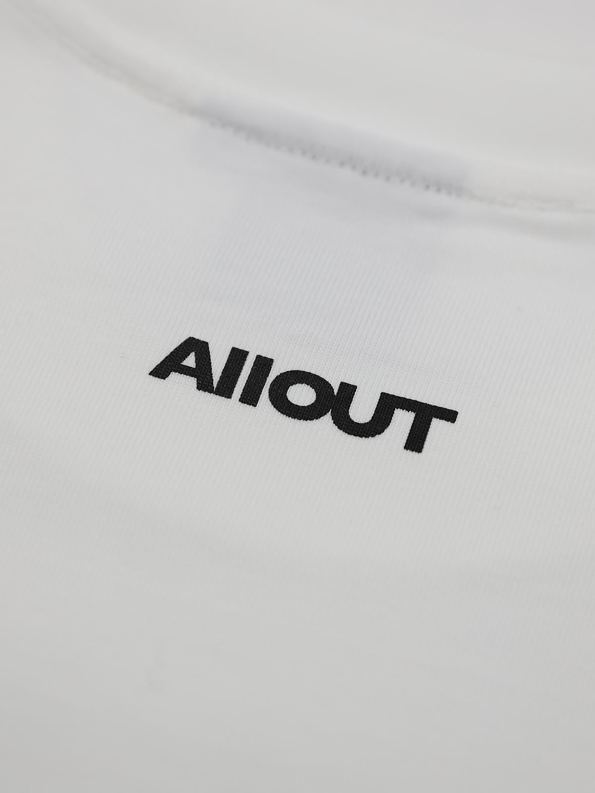 T-shirt SIMPLE LOGO BIG SILHOUETTE(WHITE)