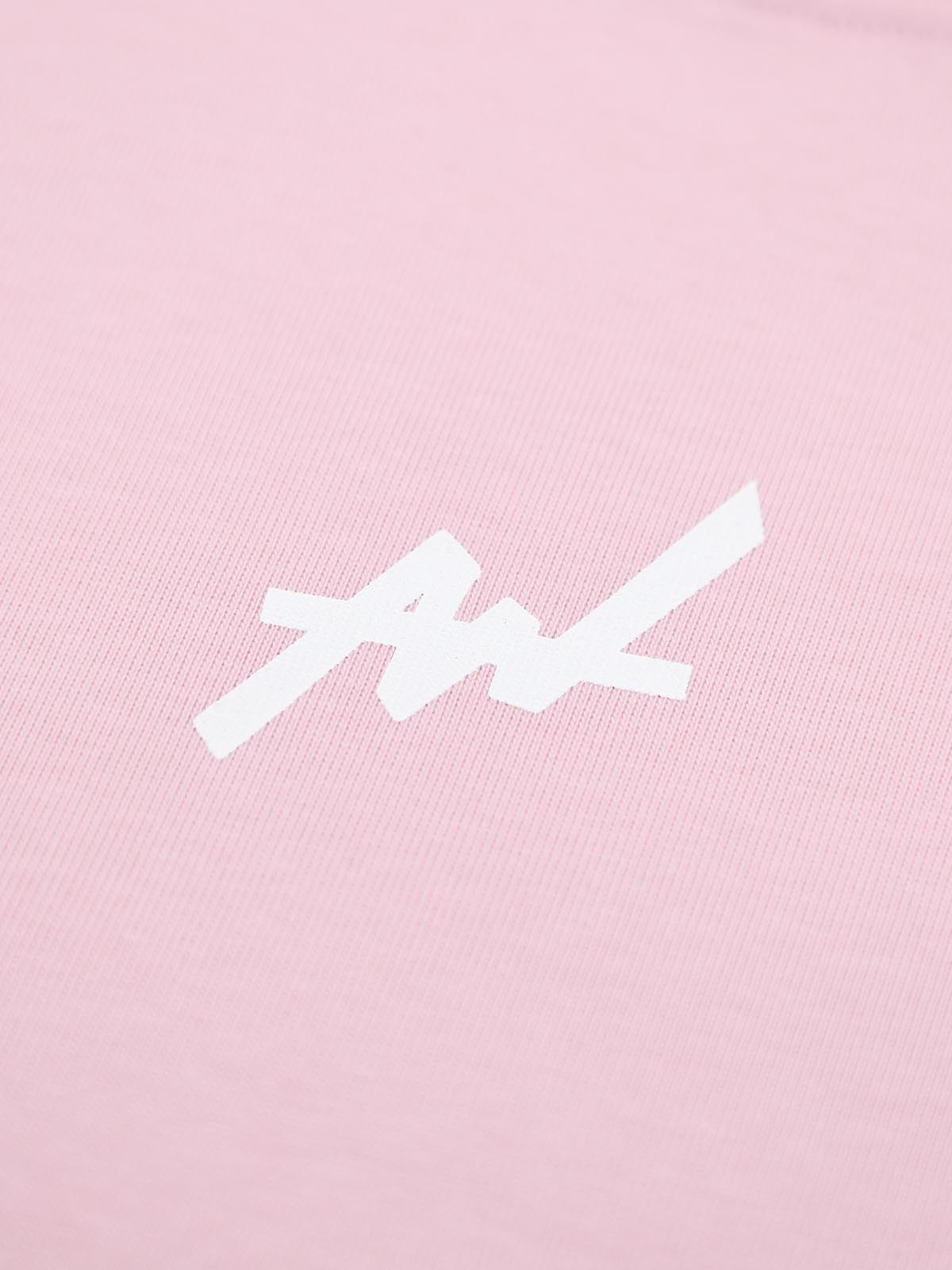 T-shirt SIMPLE LOGO BIG SILHOUETTE(PINK)