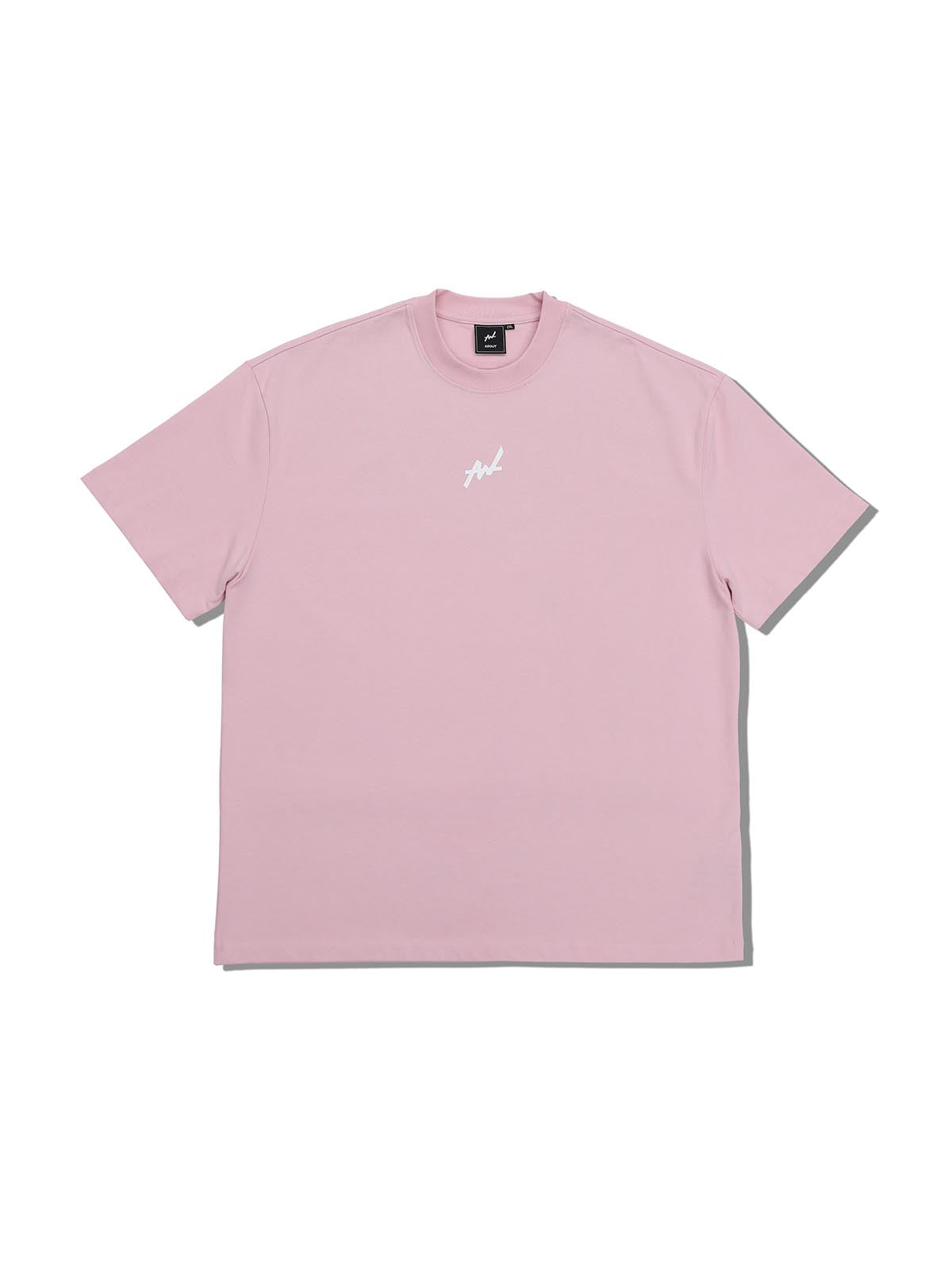 T-shirt SIMPLE LOGO BIG SILHOUETTE(PINK)