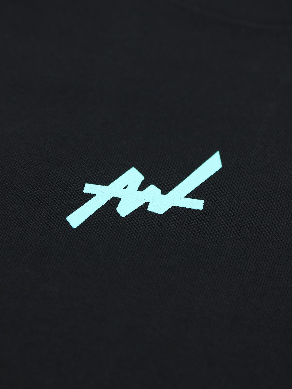 T-shirt SIMPLE LOGO BIG SILHOUETTE(BLACK)