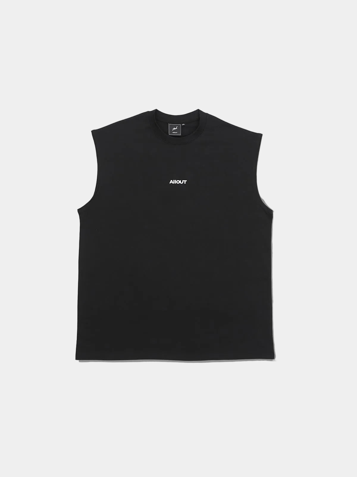 SLEEVELESS HANDCRAFTED LOGO (BLACK)