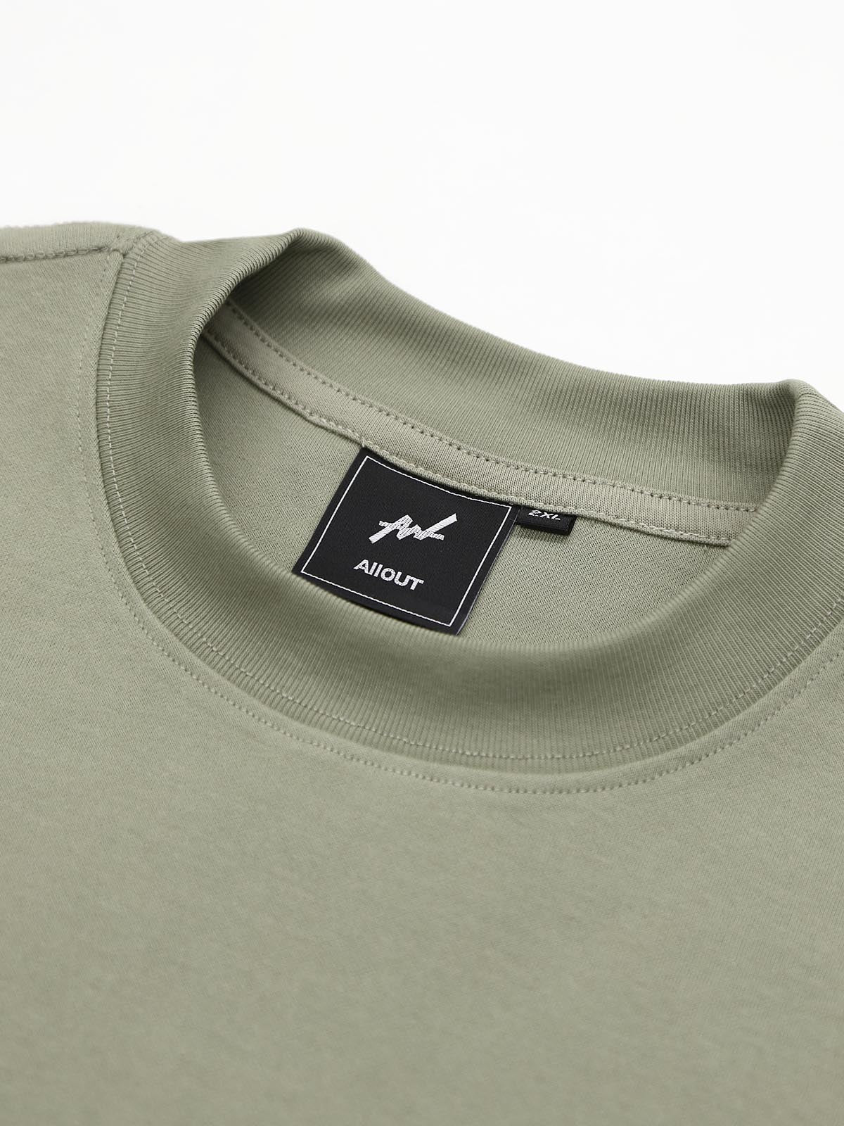 LONG SLEEVE T-shirt RUBBER TAG(KHAKI)