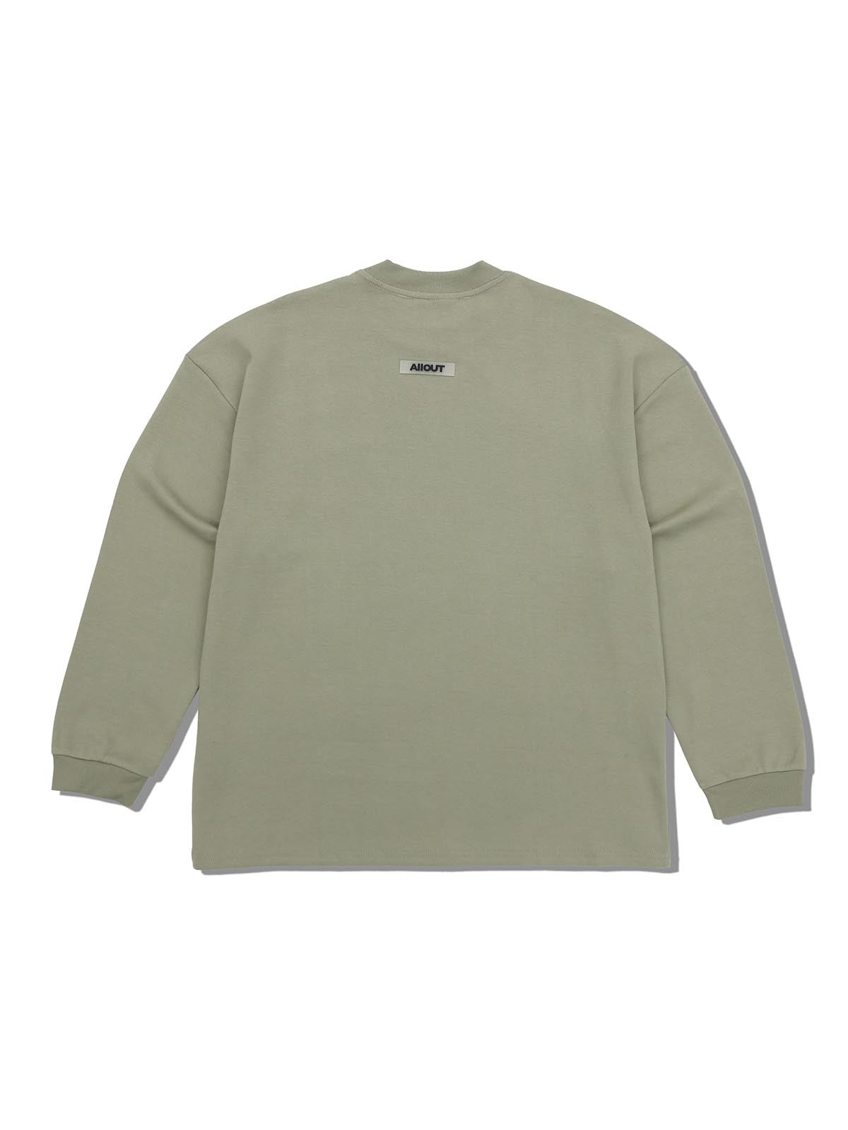 LONG SLEEVE T-shirt RUBBER TAG(KHAKI)