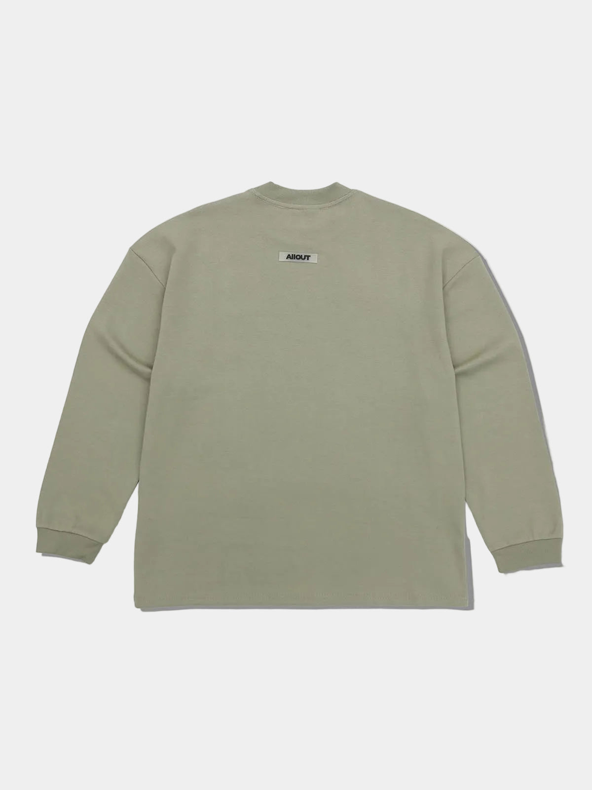 LONG SLEEVE T-shirt RUBBER TAG(KHAKI)