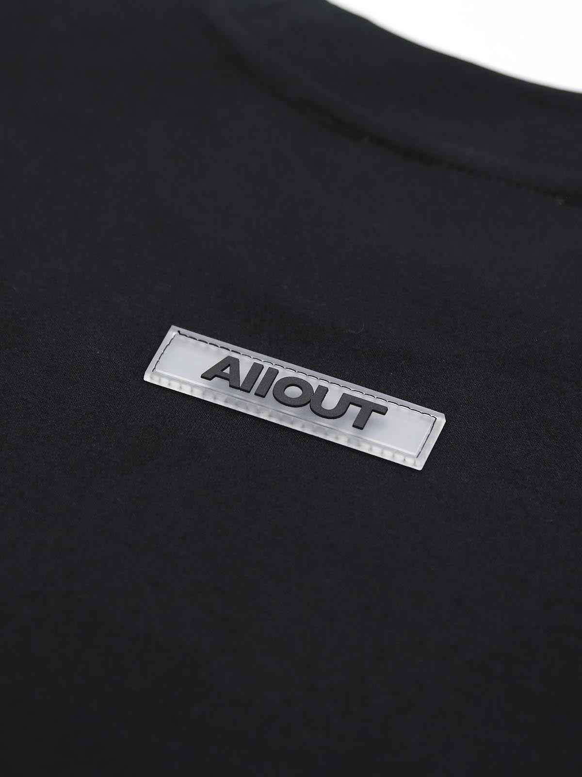 LONG SLEEVE T-shirt RUBBER TAG(BLACK)