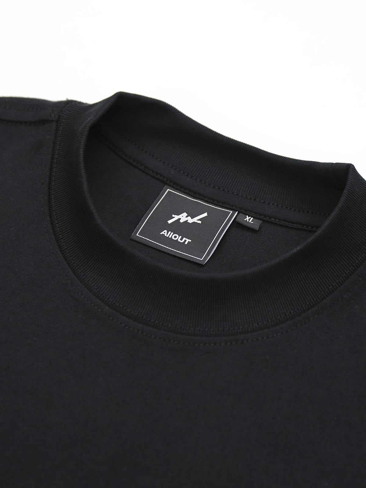 LONG SLEEVE T-shirt RUBBER TAG(BLACK)