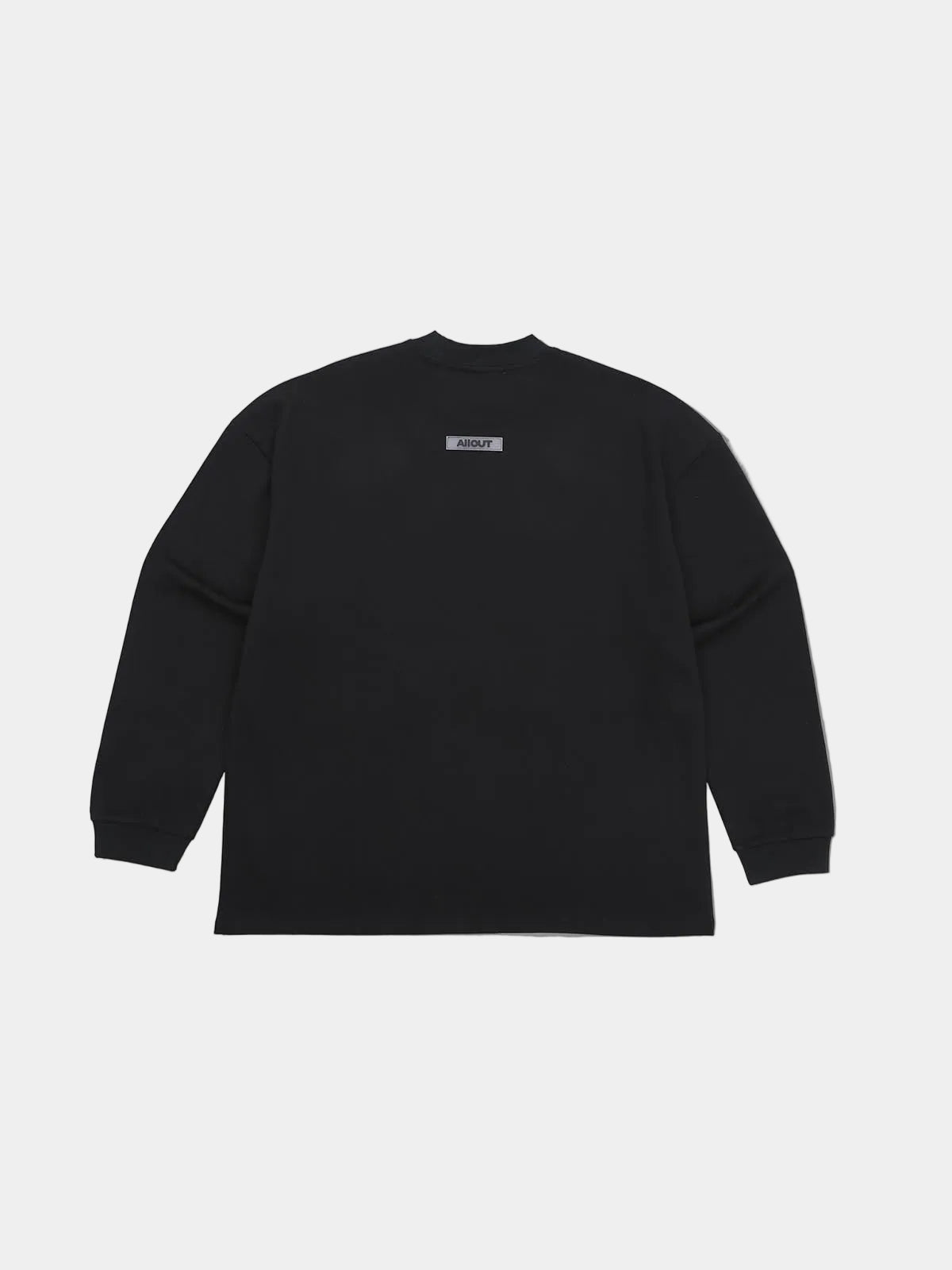 LONG SLEEVE T-shirt RUBBER TAG(BLACK)