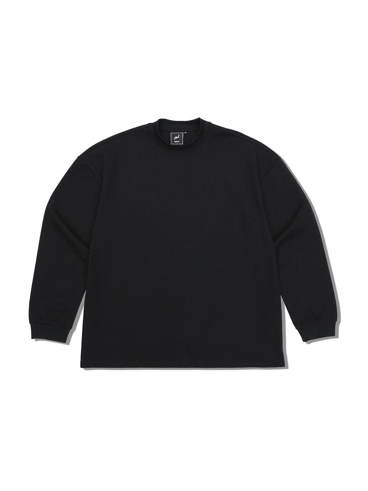 LONG SLEEVE T-shirt RUBBER TAG(BLACK)