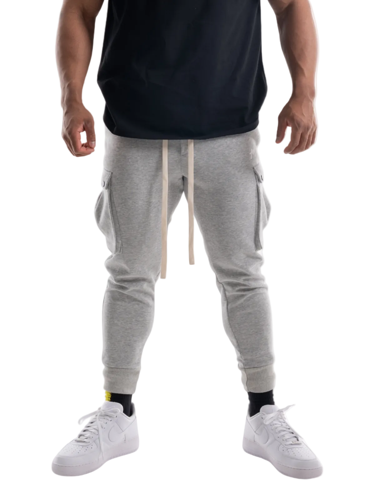 CARGO PANTS ONE POINT LOGO(GRAY)