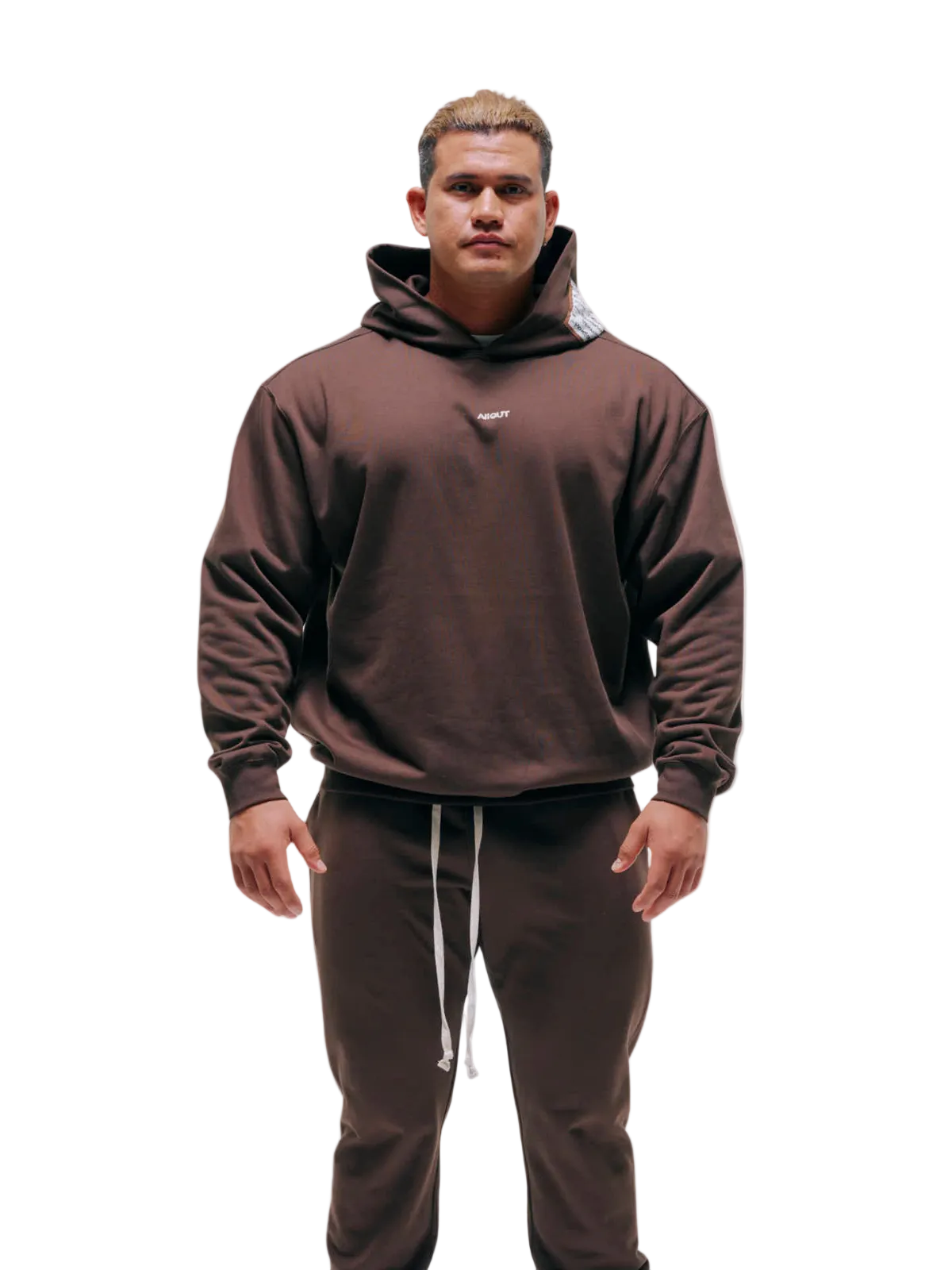 SWEAT HOODIE SPRAY(BROWN)