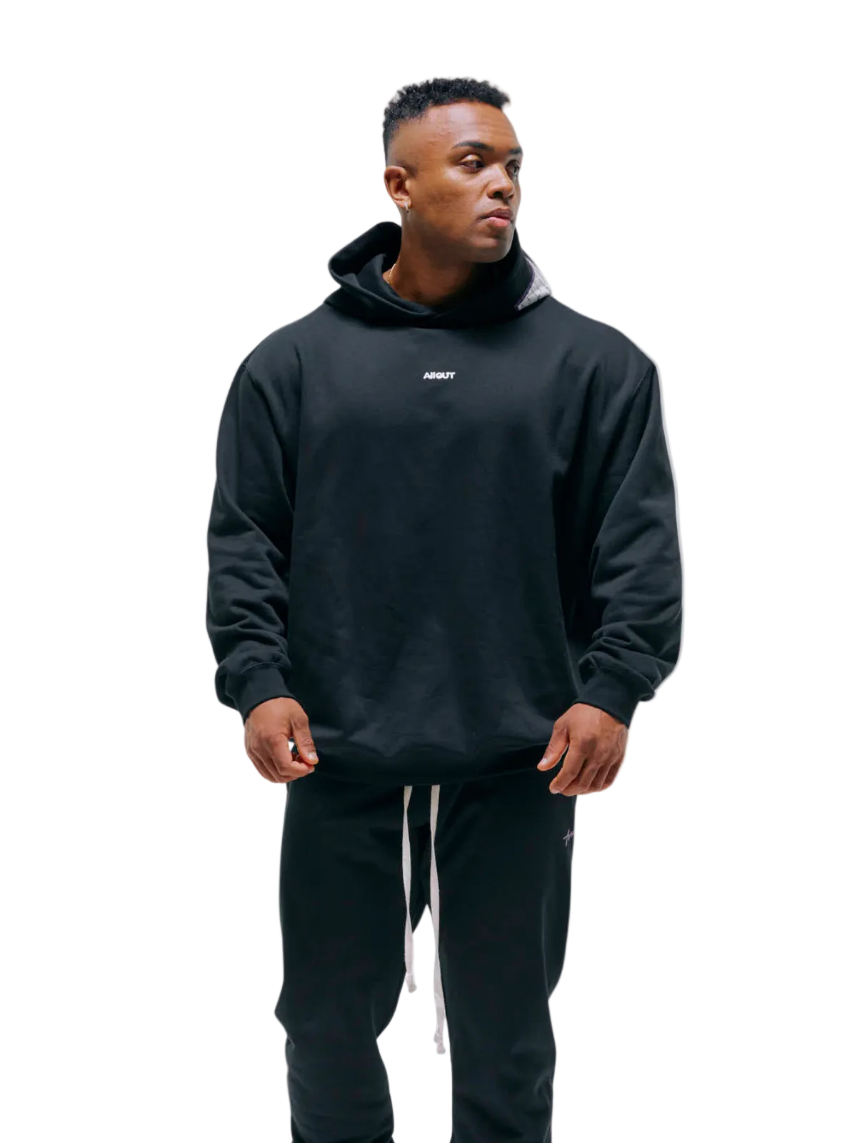 SWEAT HOODIE SPRAY(BLACK)